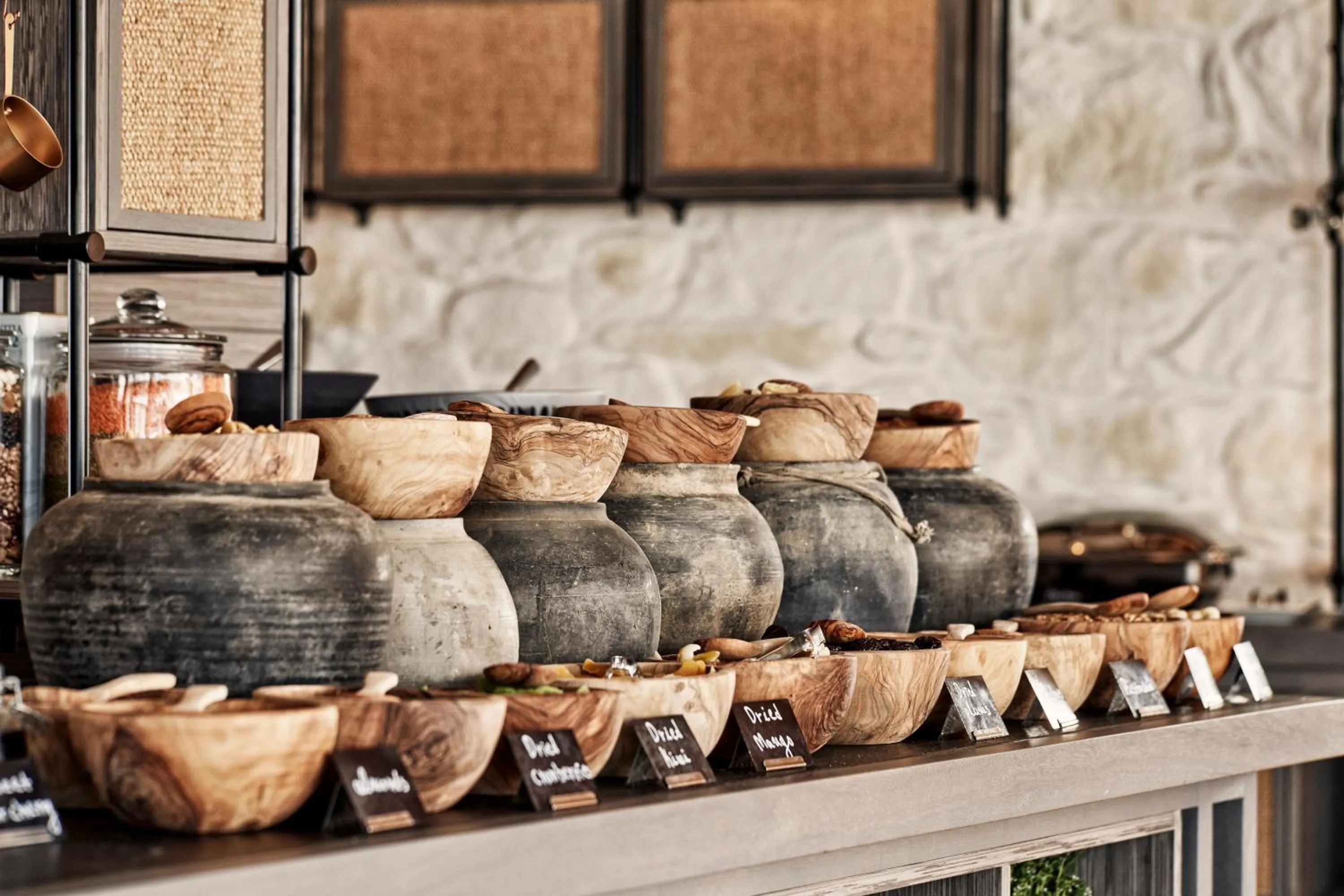 Food and drinks in Myconian Kyma, a Member of Design Hotels