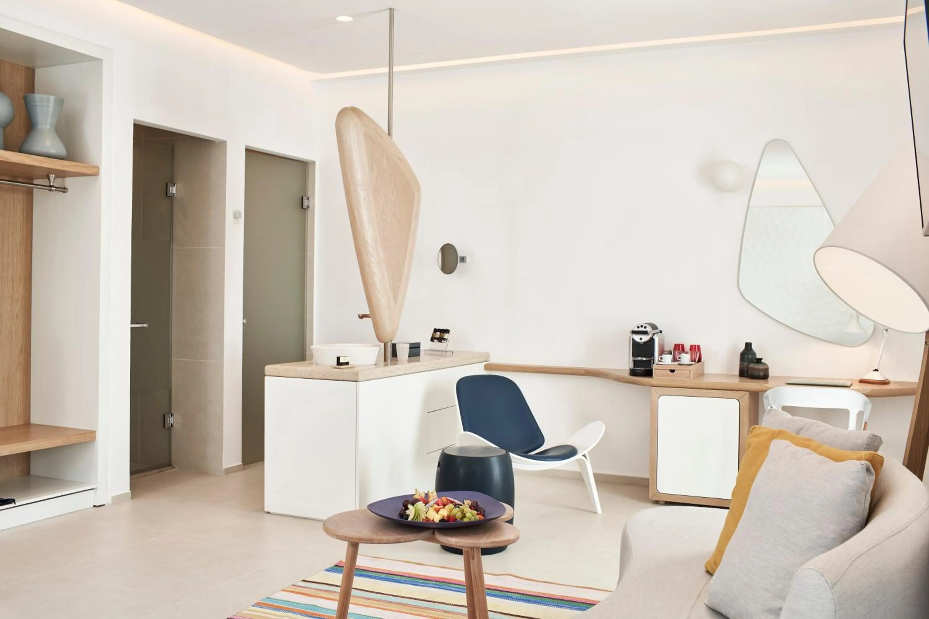 Photo of the whole room in Myconian Kyma, a Member of Design Hotels