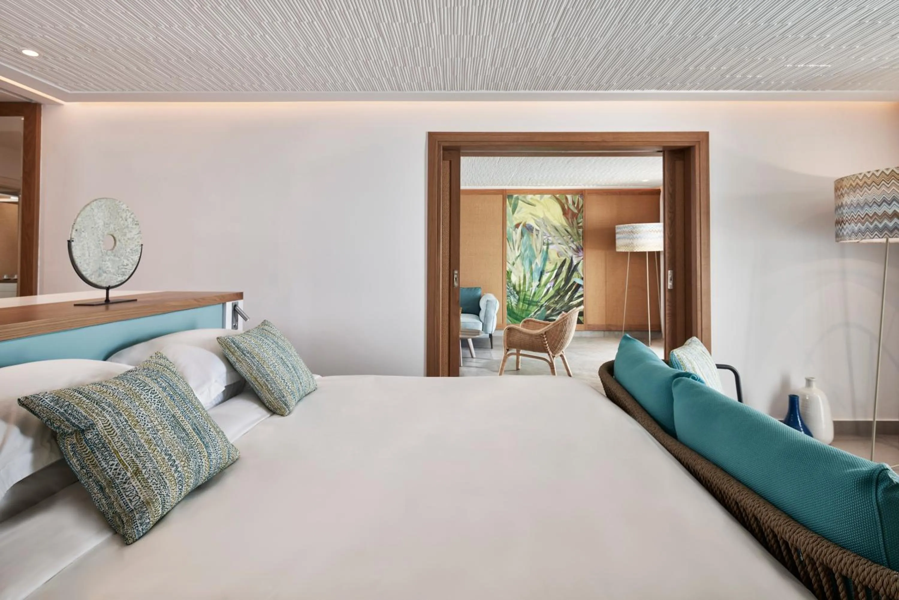 Bed in Myconian Kyma, a Member of Design Hotels