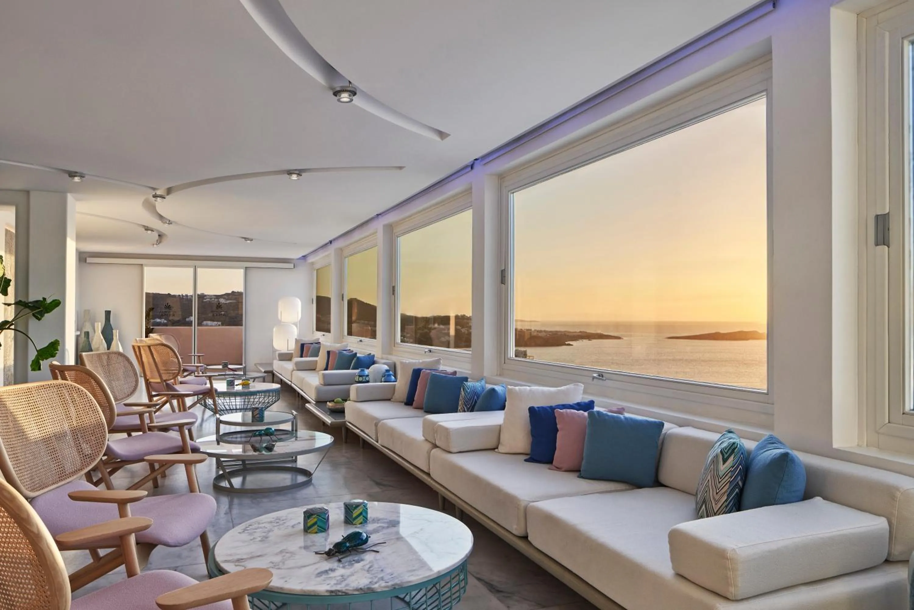 Lobby or reception in Myconian Kyma, a Member of Design Hotels