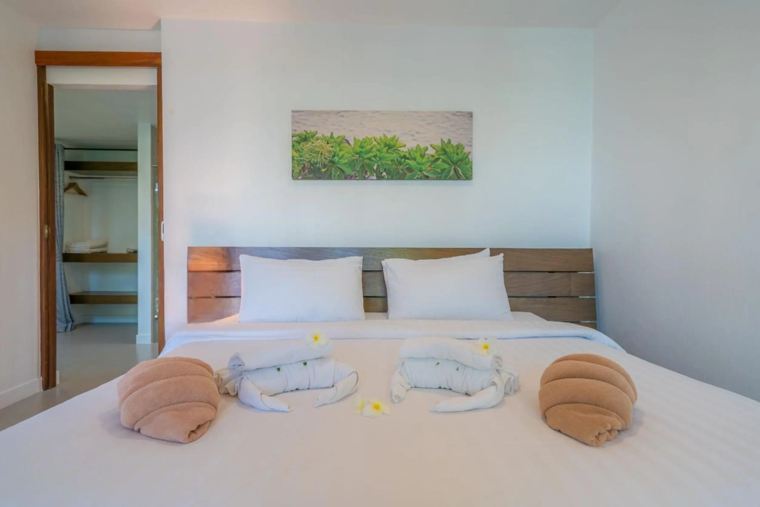 Bed in SEAnery Beach Resort