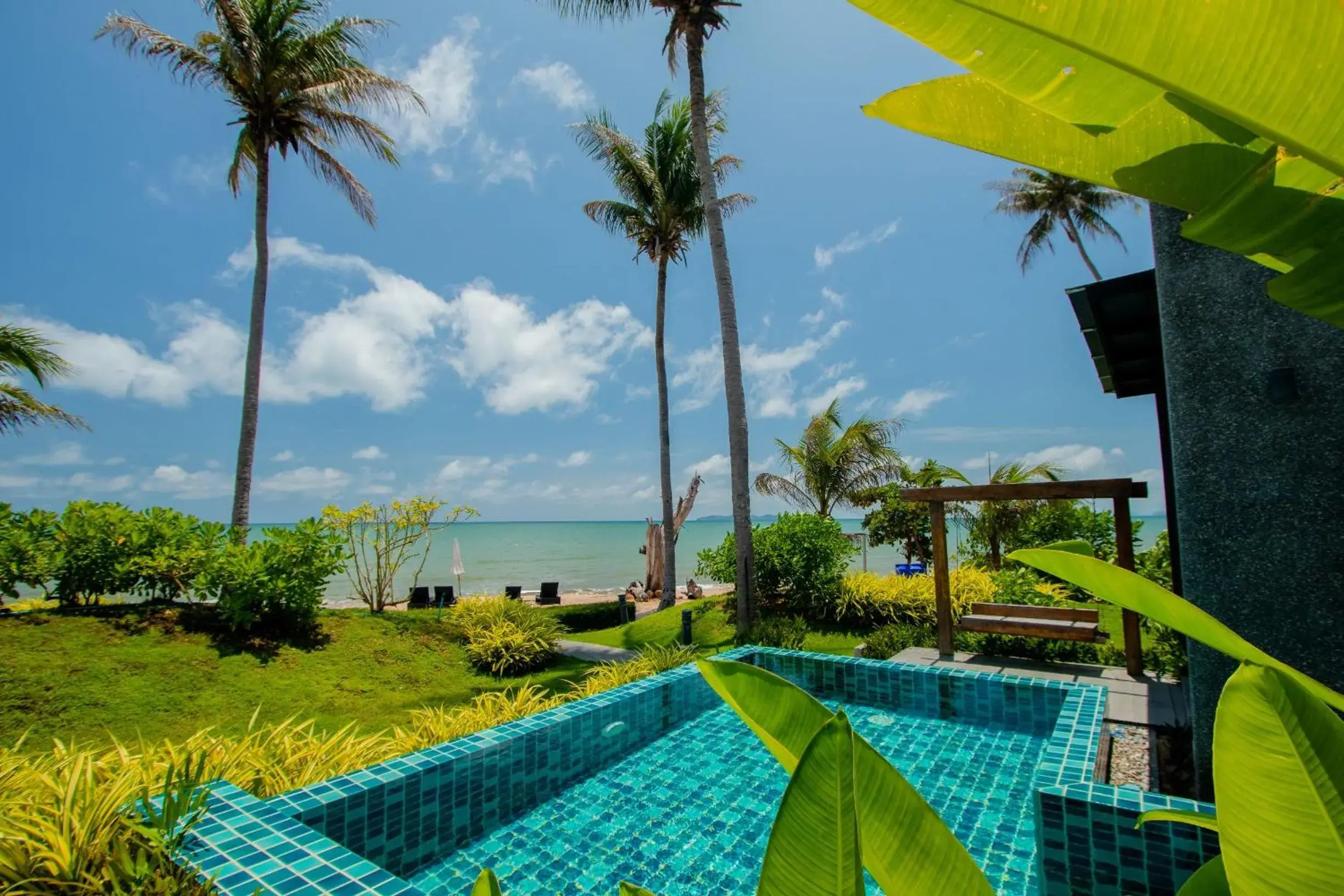 Pool view in SEAnery Beach Resort Pool view in SEAnery Beach Resort