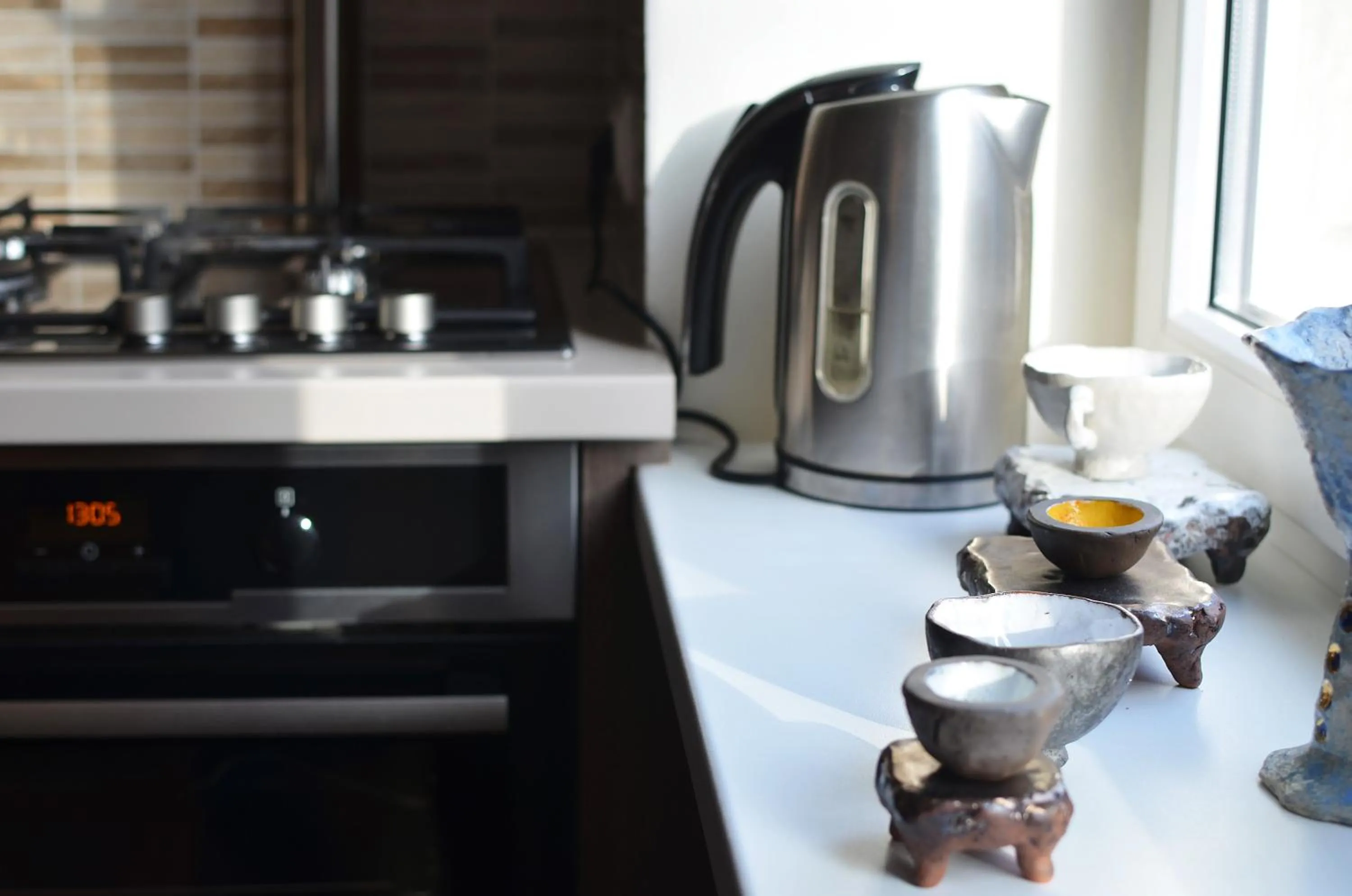 Coffee/tea facilities in Tomsona Apartment Riga Center
