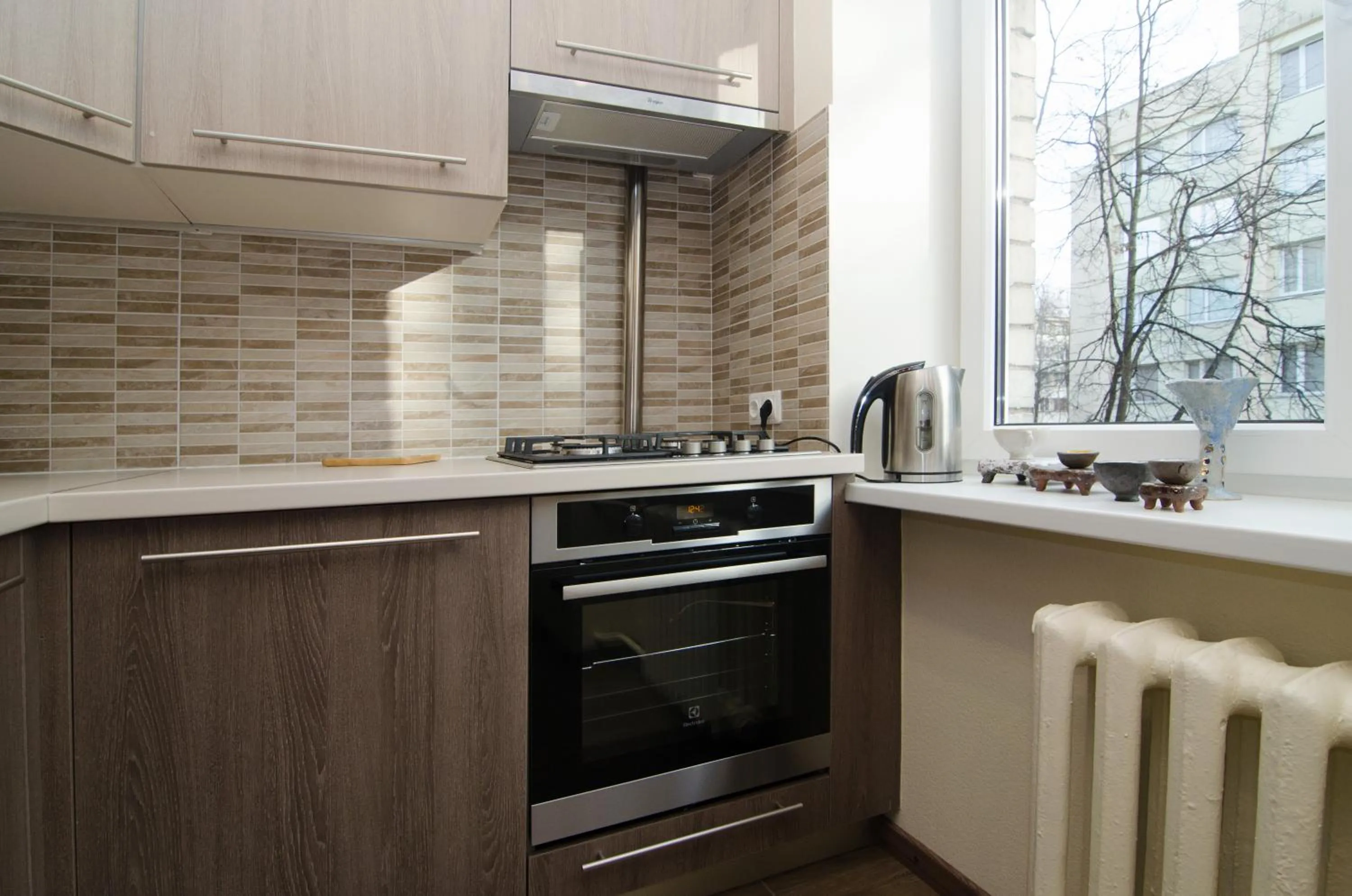 Coffee/tea facilities in Tomsona Apartment Riga Center