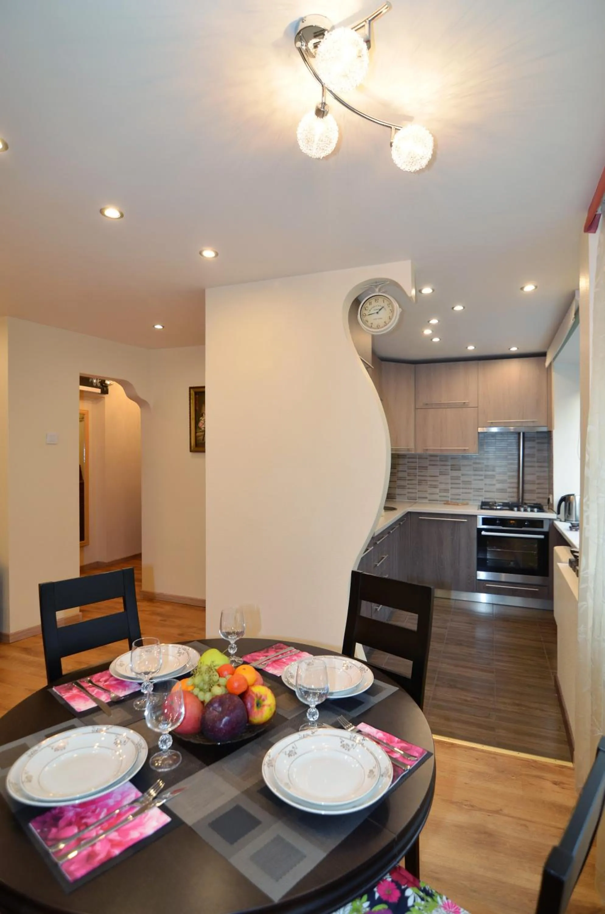 Kitchen or kitchenette in Tomsona Apartment Riga Center