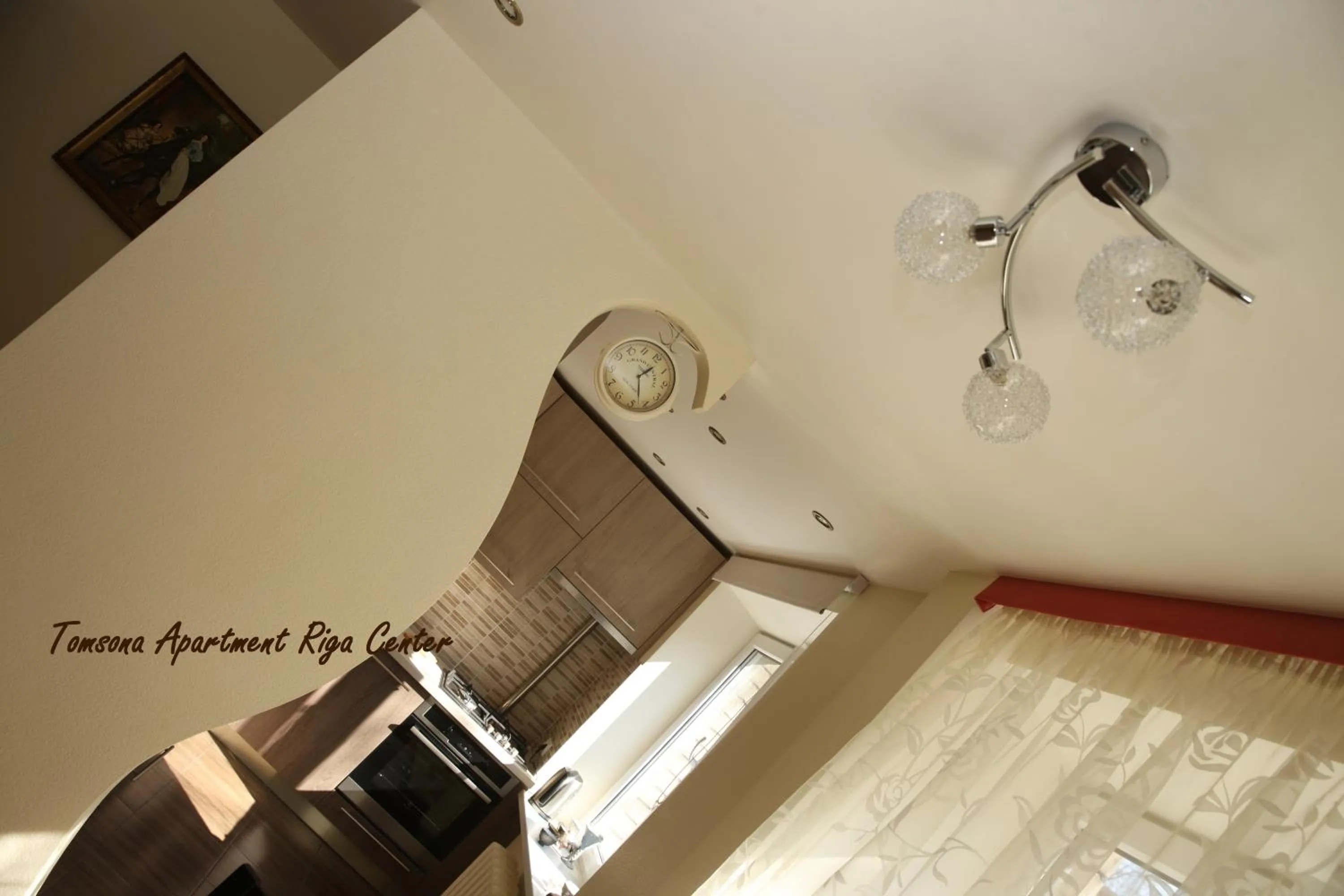 Kitchen or kitchenette in Tomsona Apartment Riga Center