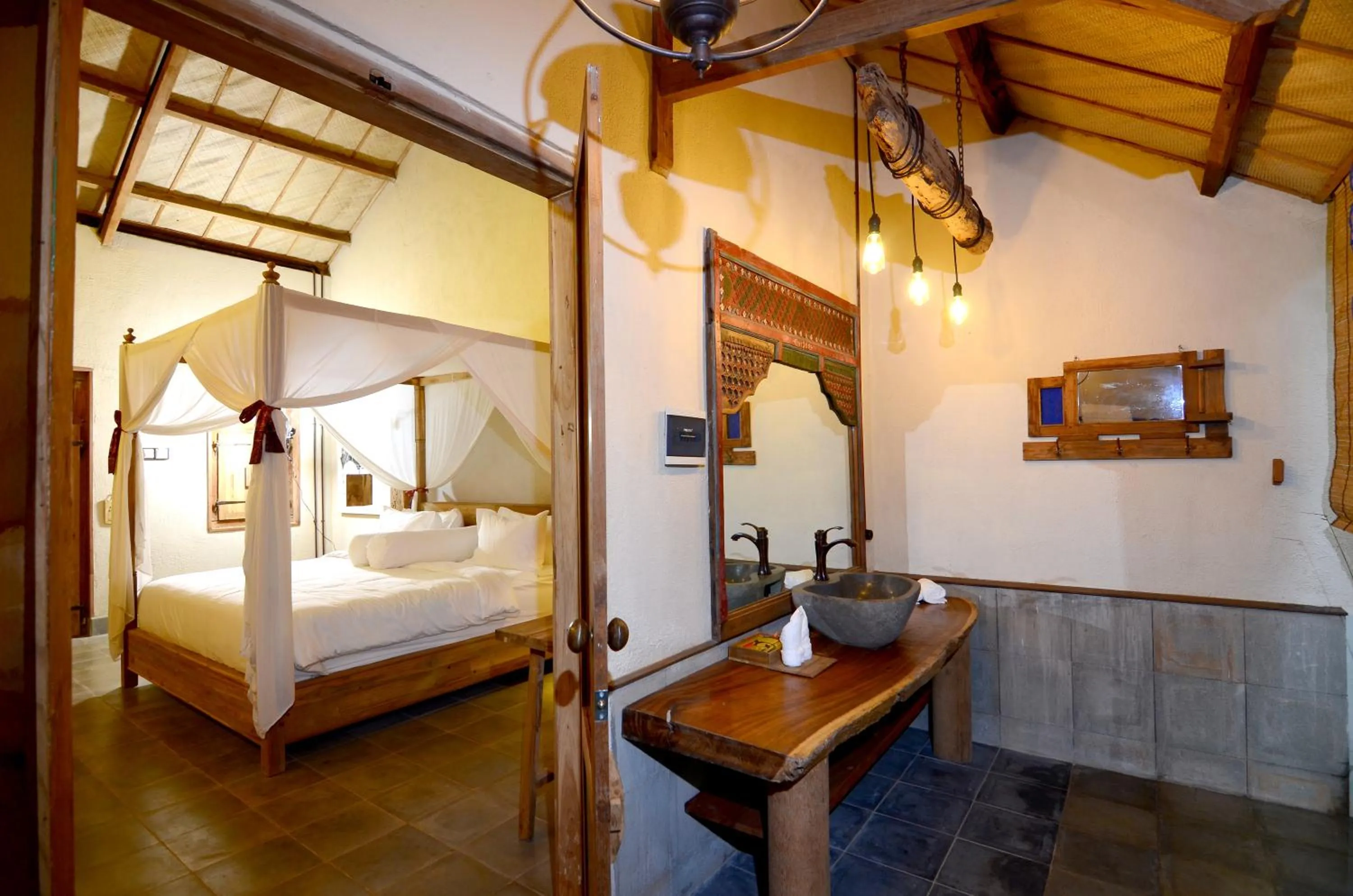 Bed in Desa Alamanis Resort Villa