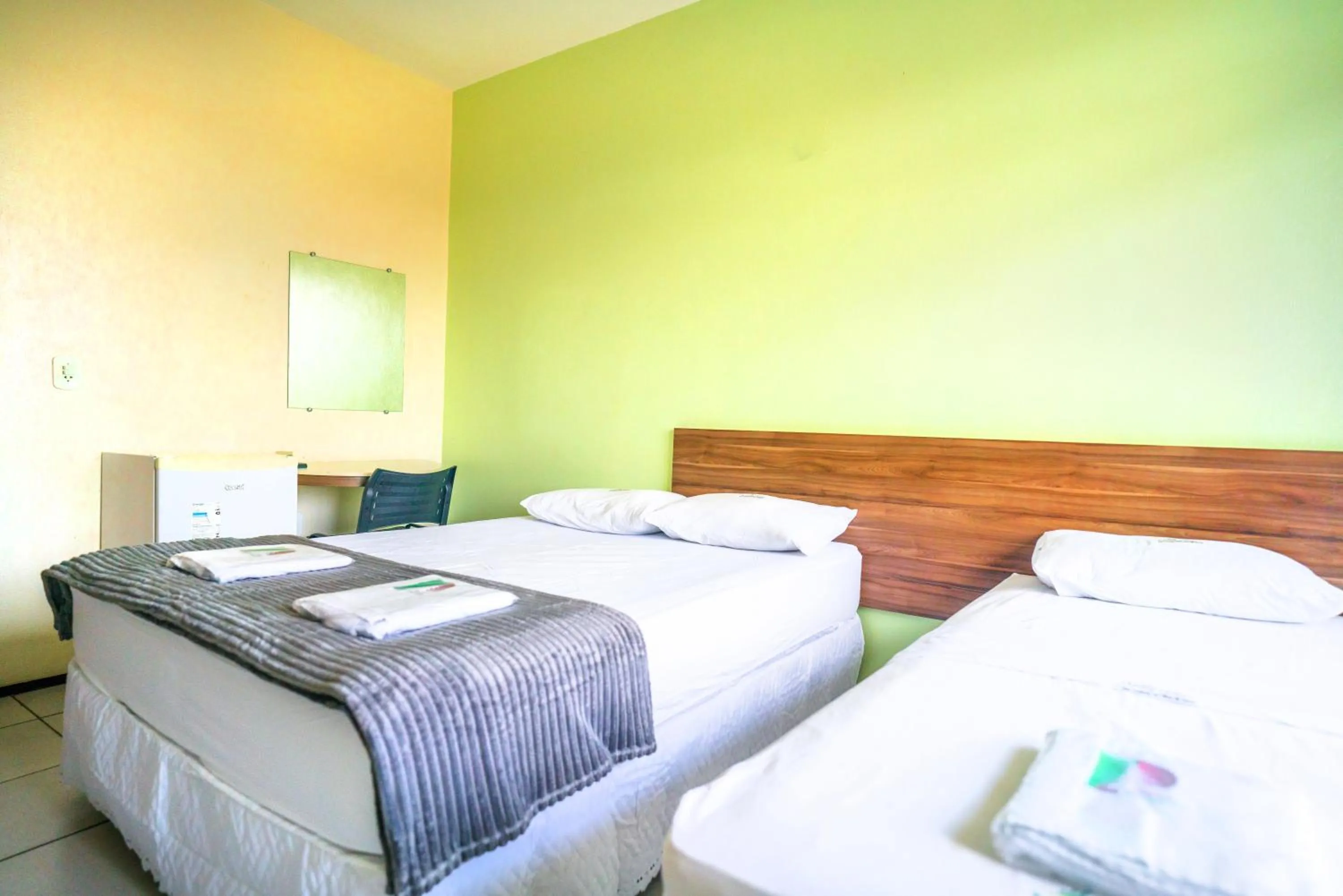 Bed in Hotel Pinheiro