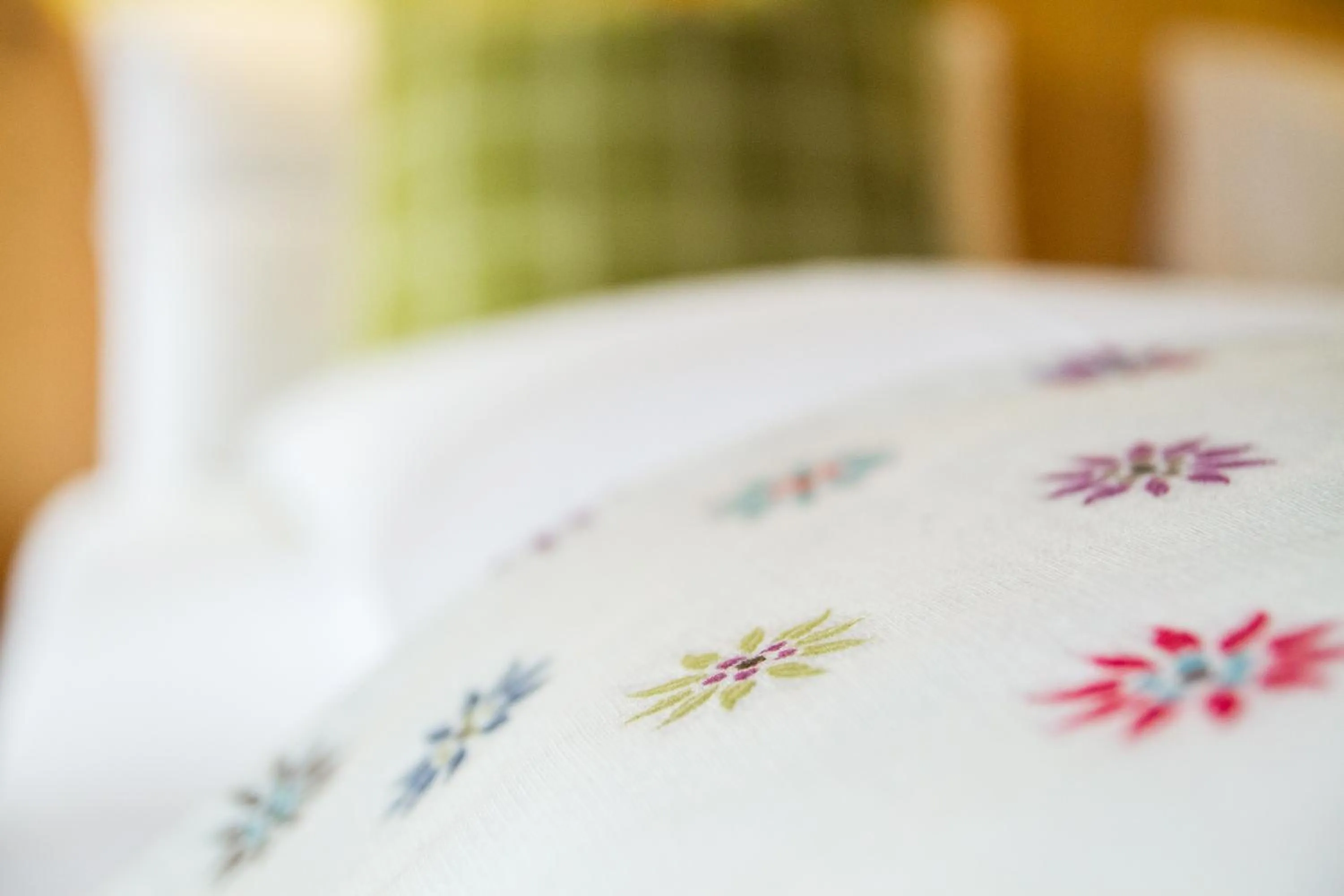 Decorative detail, Bed in Hotel Genzianella