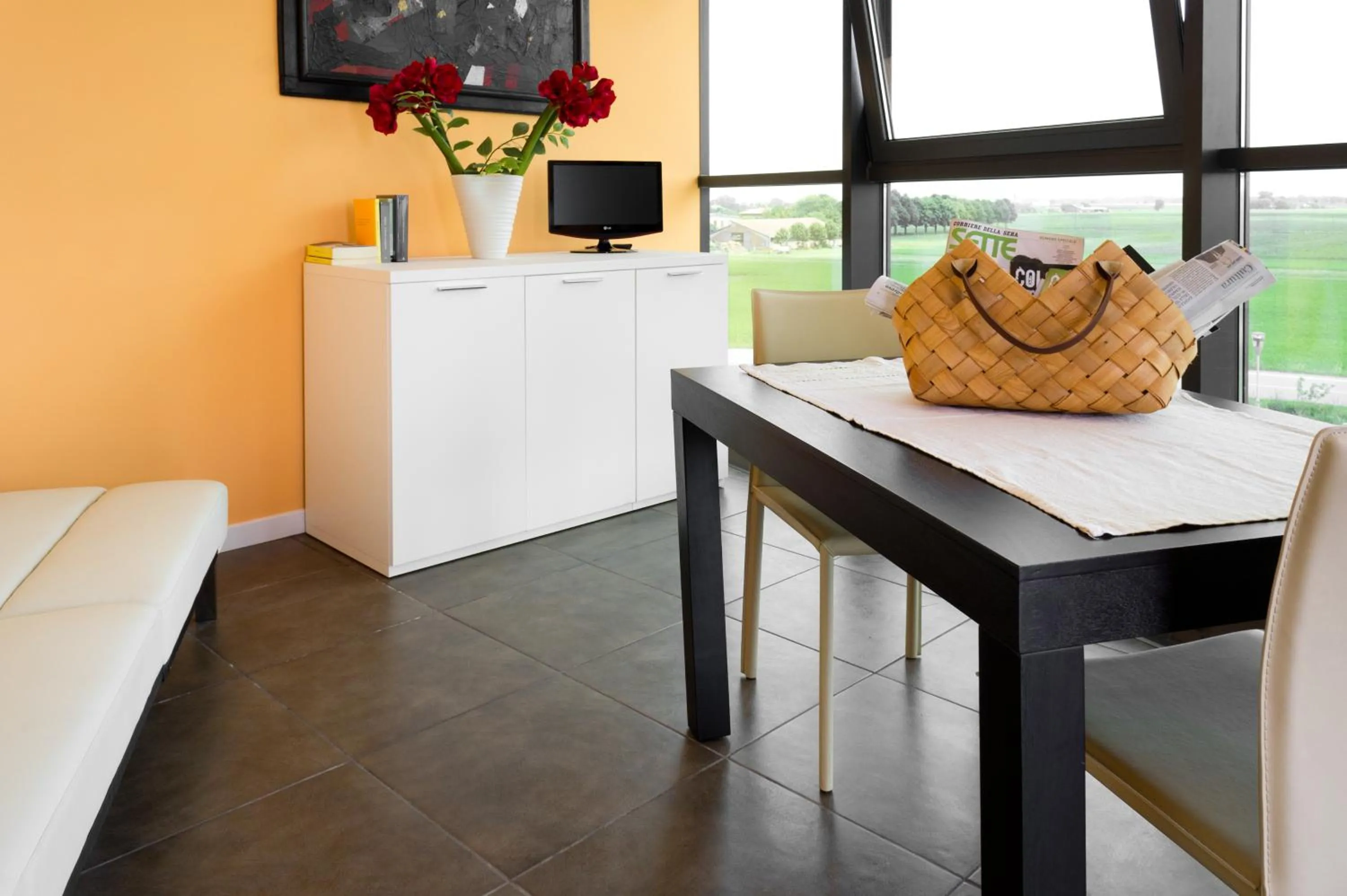 Seating area in Hotel Padus Meublè Parma