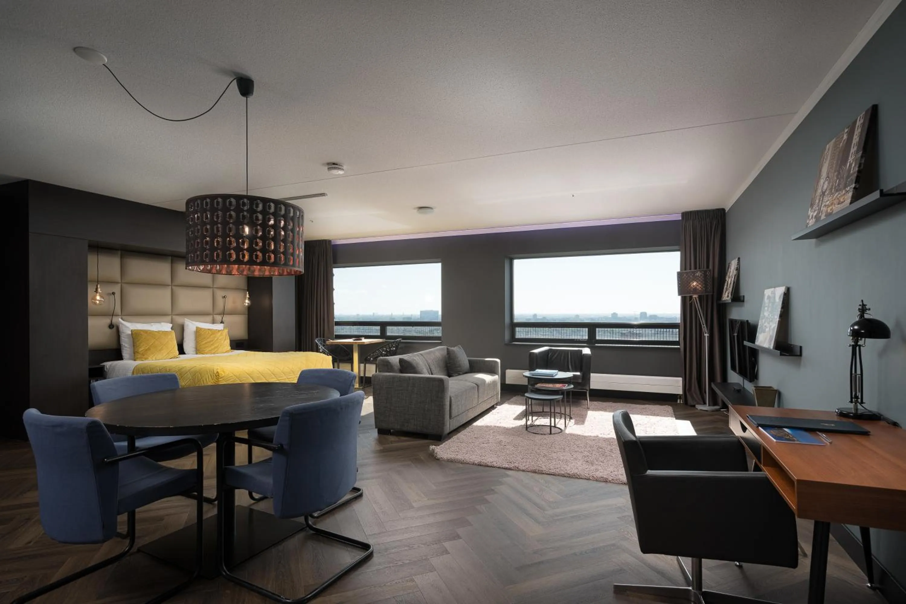 Living room in The Penthouse At The Hague Tower