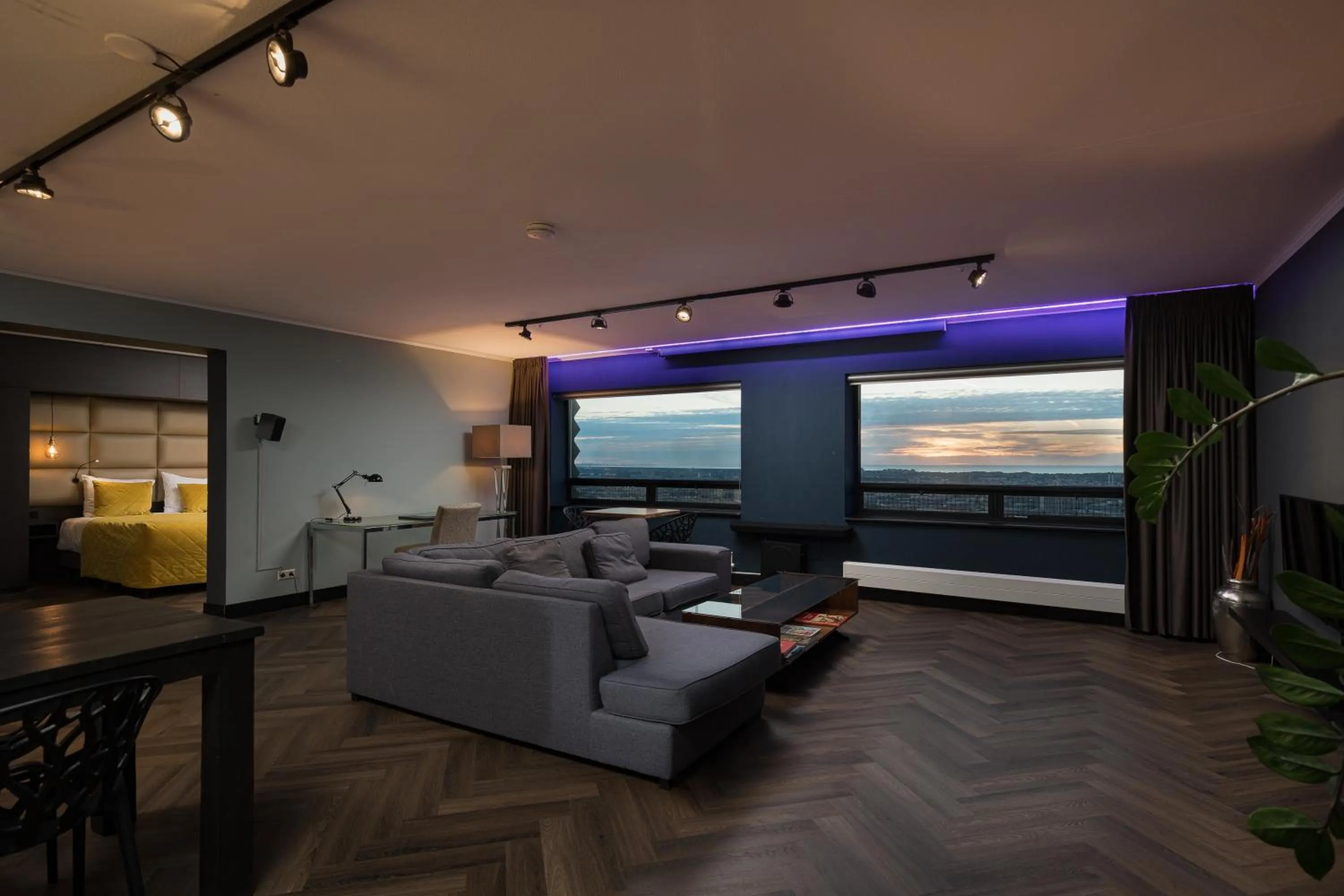 Living room in The Penthouse At The Hague Tower