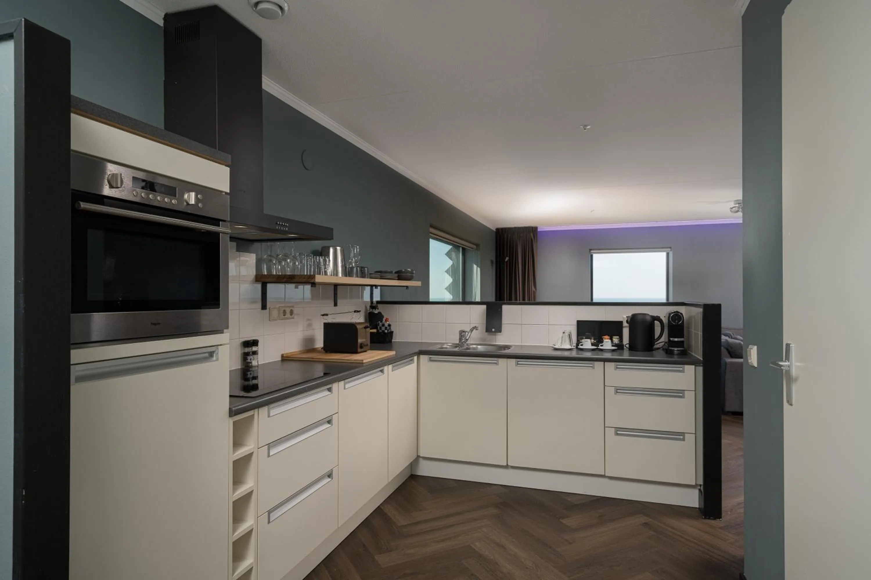 kitchen in The Penthouse At The Hague Tower