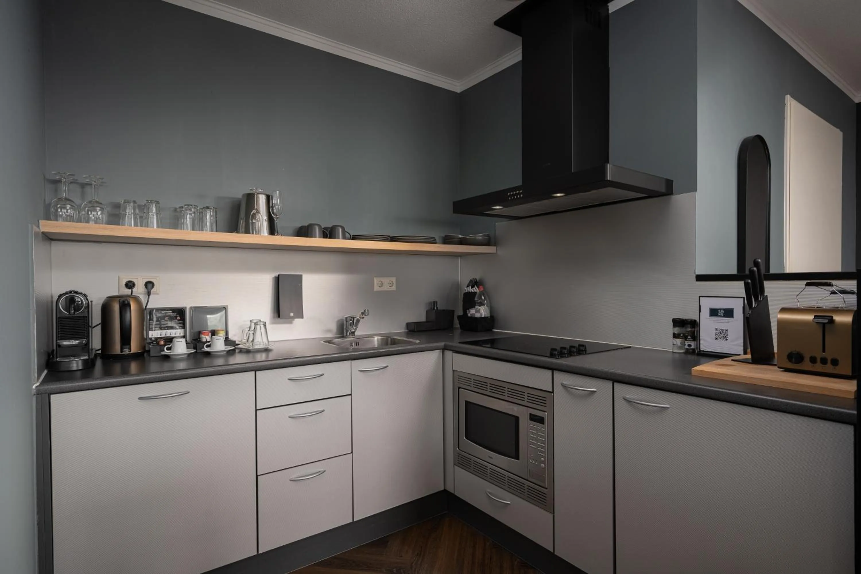 kitchen in The Penthouse At The Hague Tower