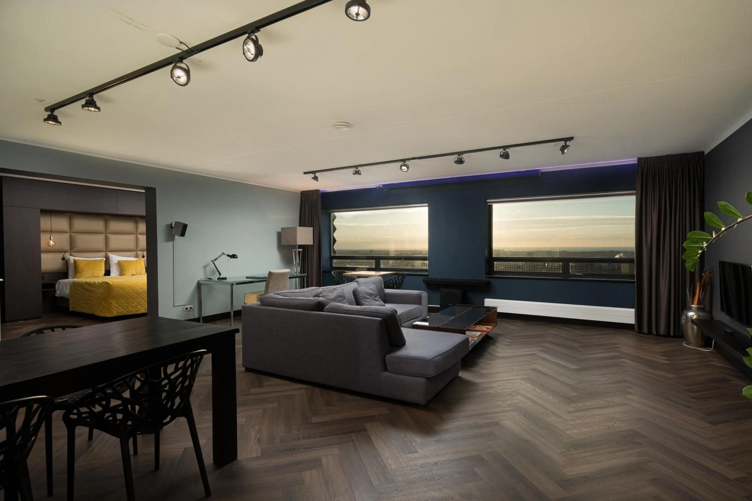 Living room in The Penthouse At The Hague Tower