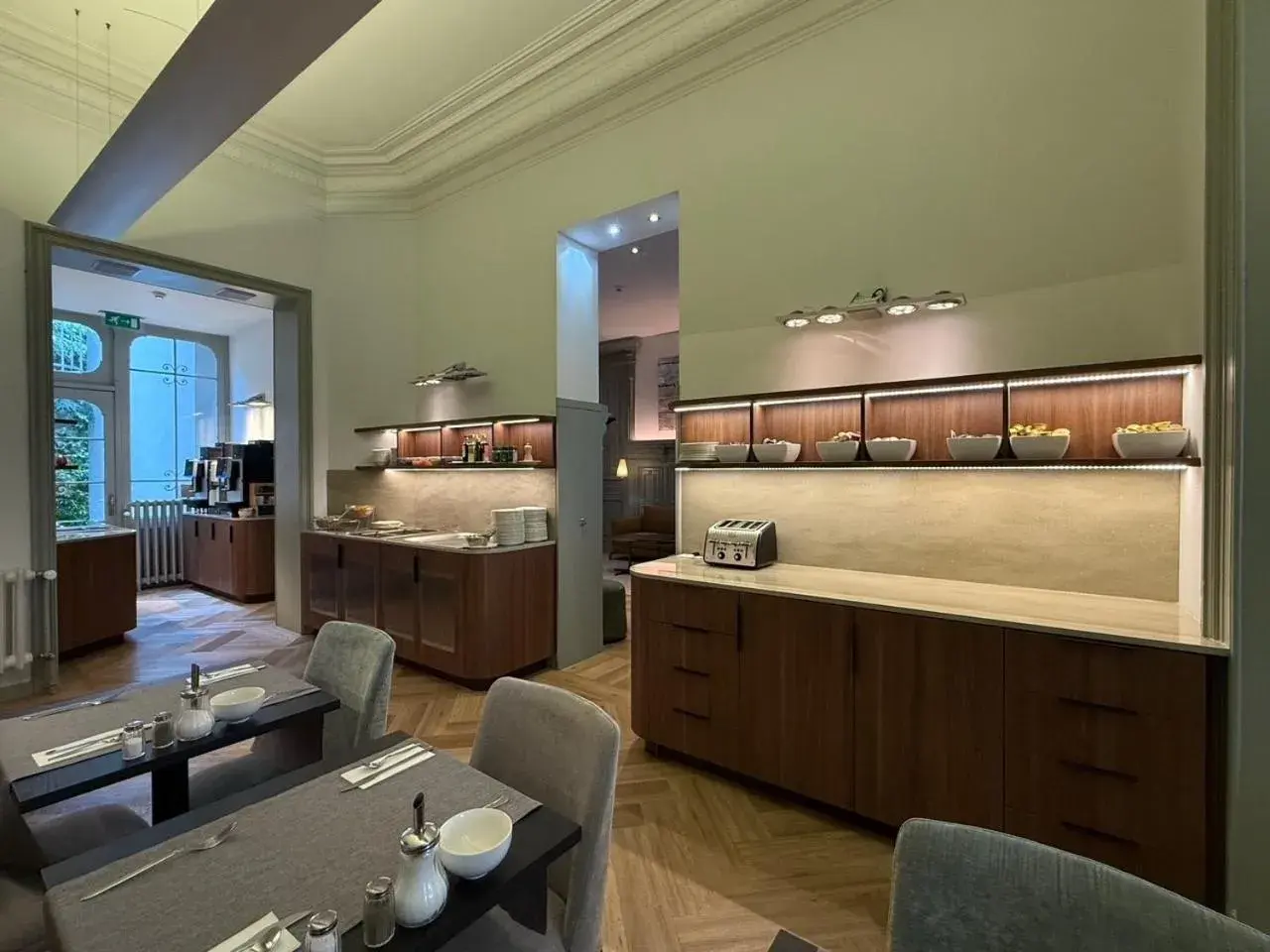 Buffet breakfast in Hotel Du Congres Buffet breakfast in Hotel Du Congres