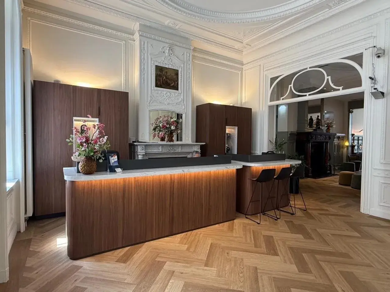 Lobby or reception in Hotel Du Congres Lobby or reception in Hotel Du Congres