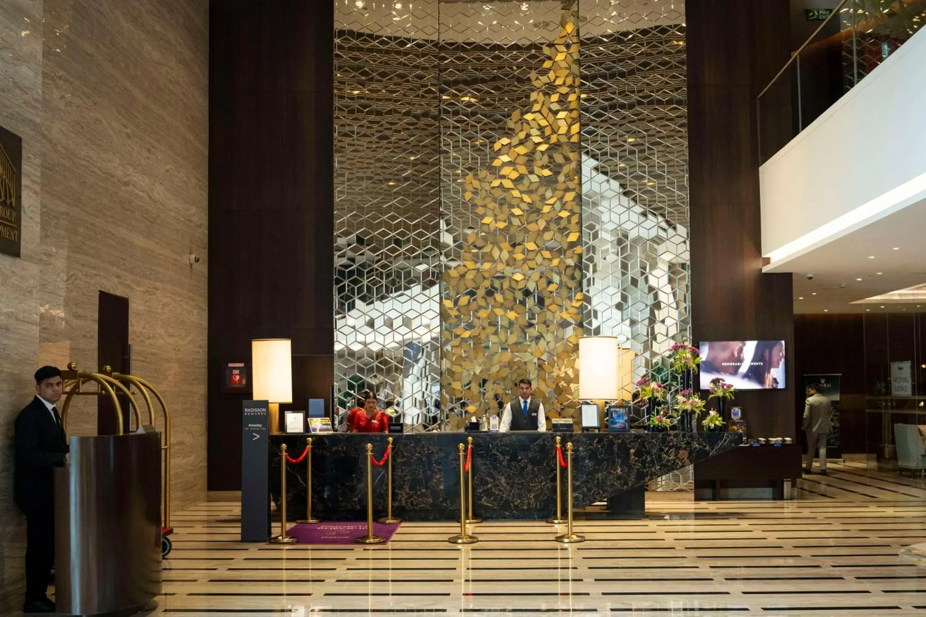 Lobby or reception in Radisson Blu Faridabad Lobby or reception in Radisson Blu Faridabad