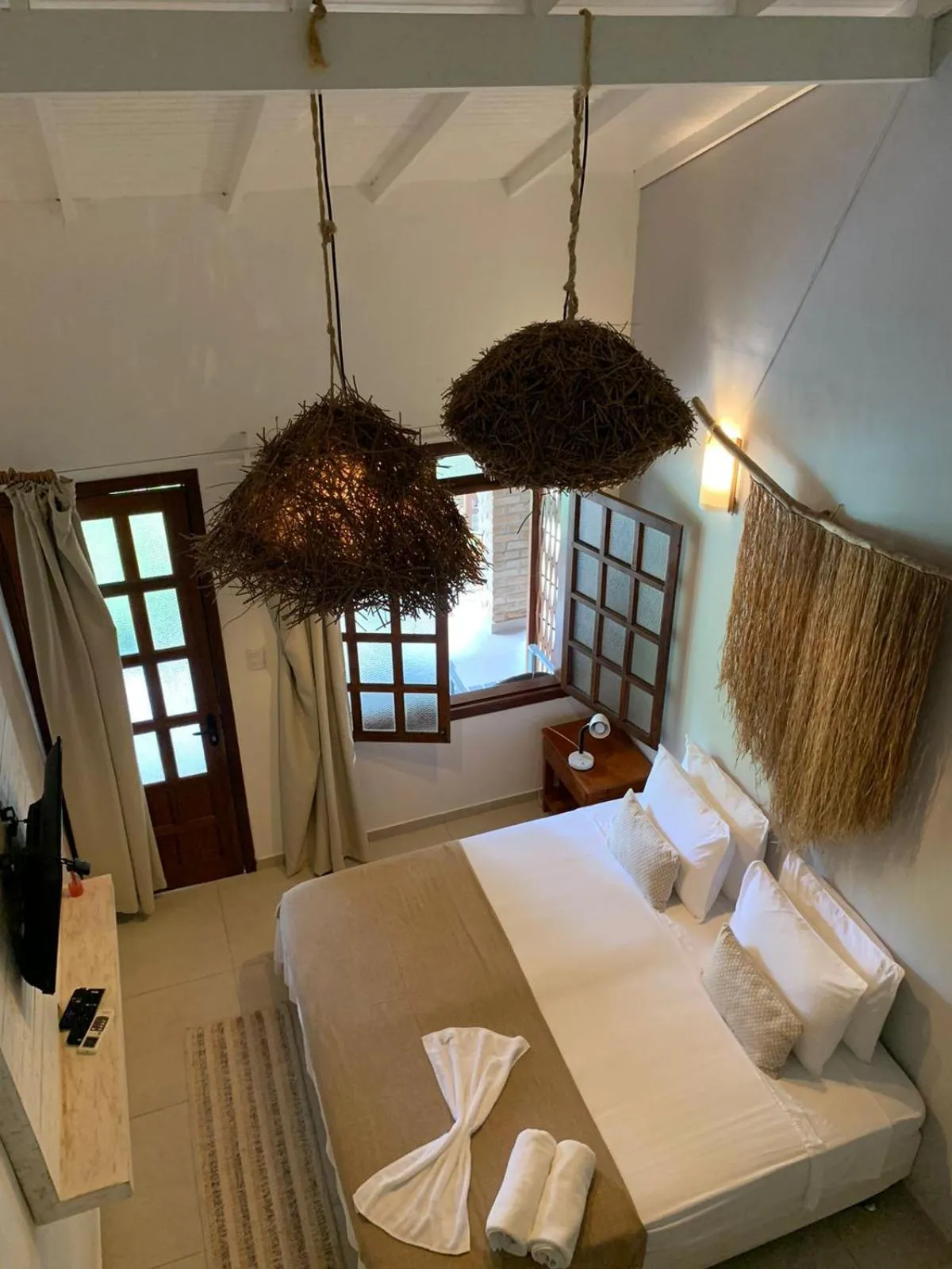 Bed in Pousada Agua de Coco