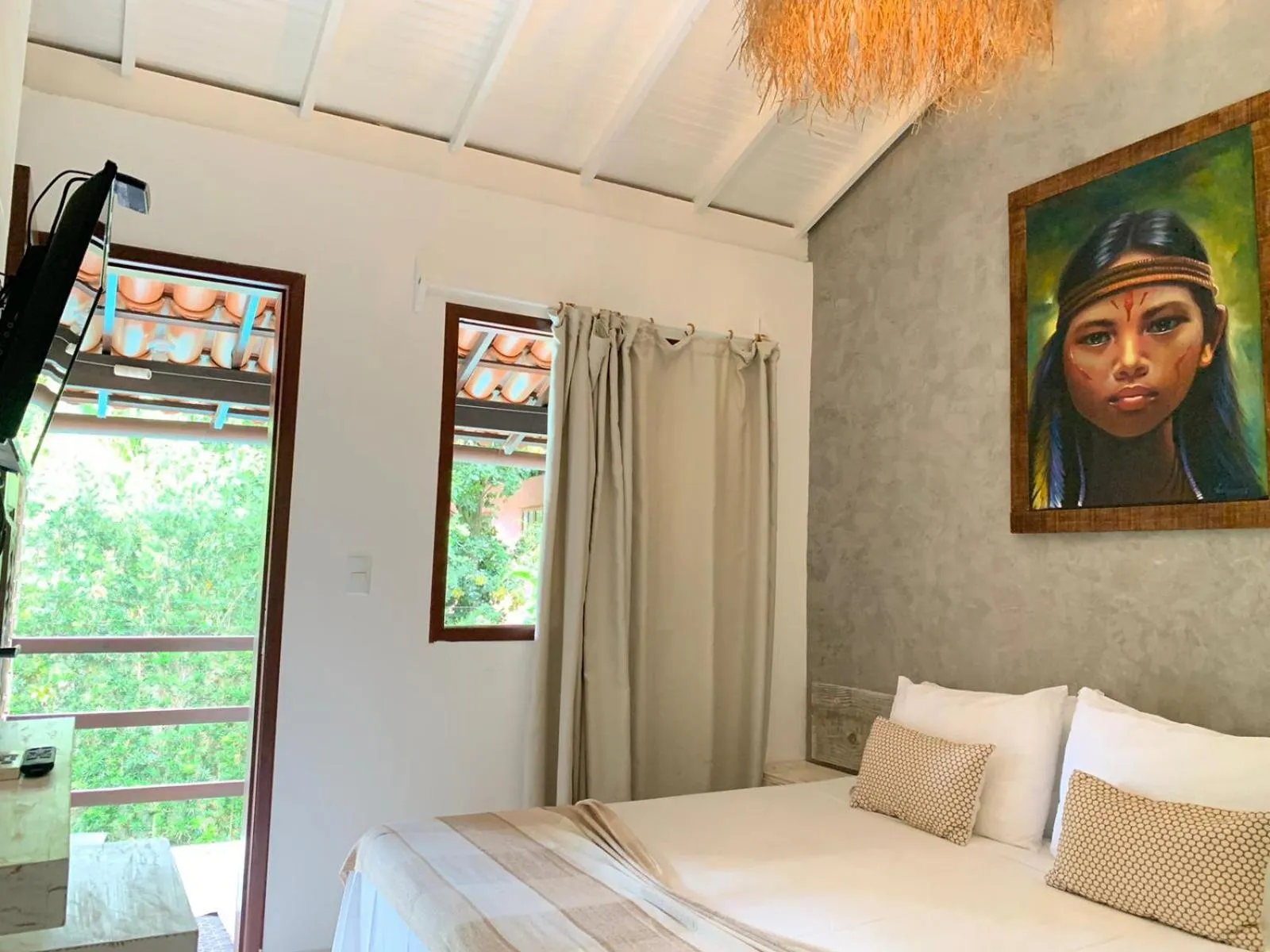 Bed in Pousada Agua de Coco