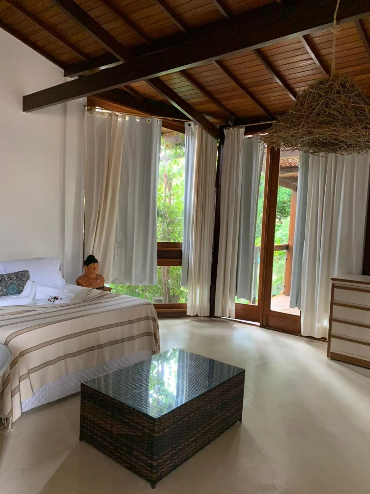 Bed in Pousada Agua de Coco