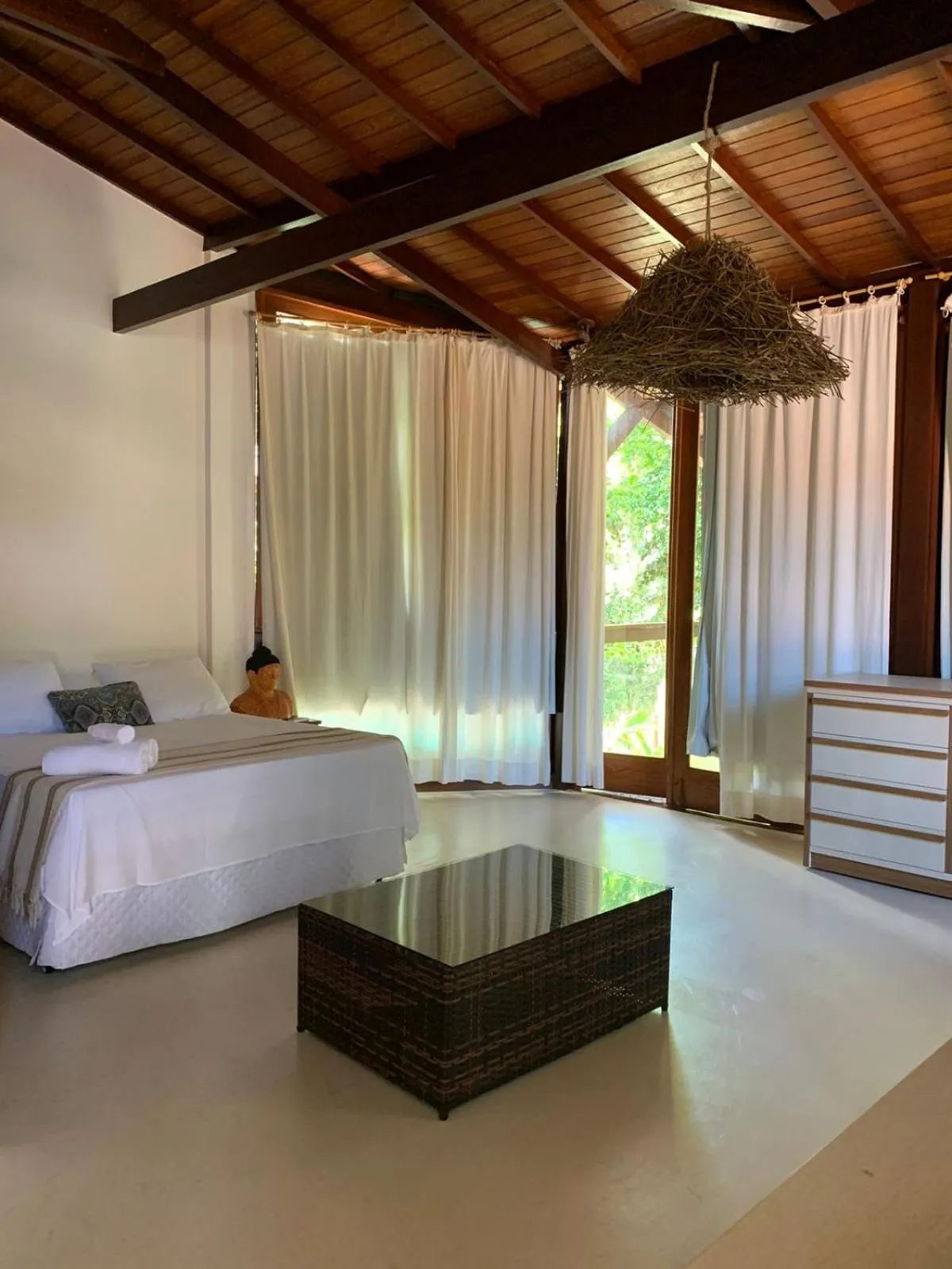 Bed in Pousada Agua de Coco