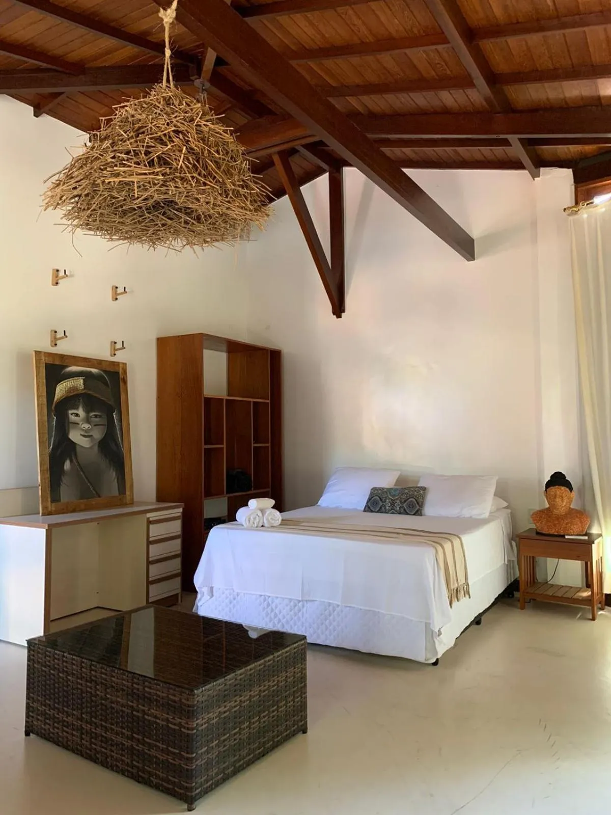 Bed in Pousada Agua de Coco