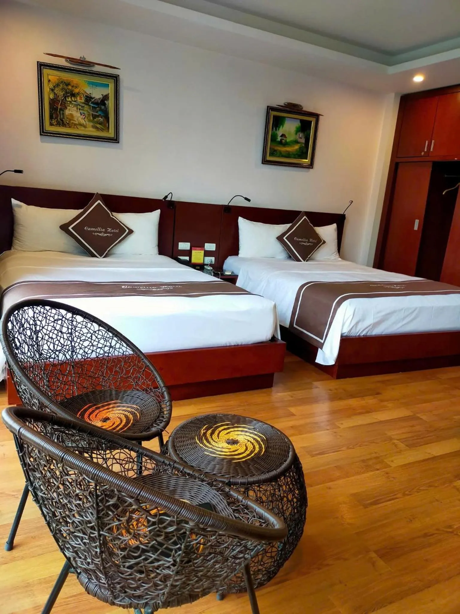 Bed in Camellia Hotel