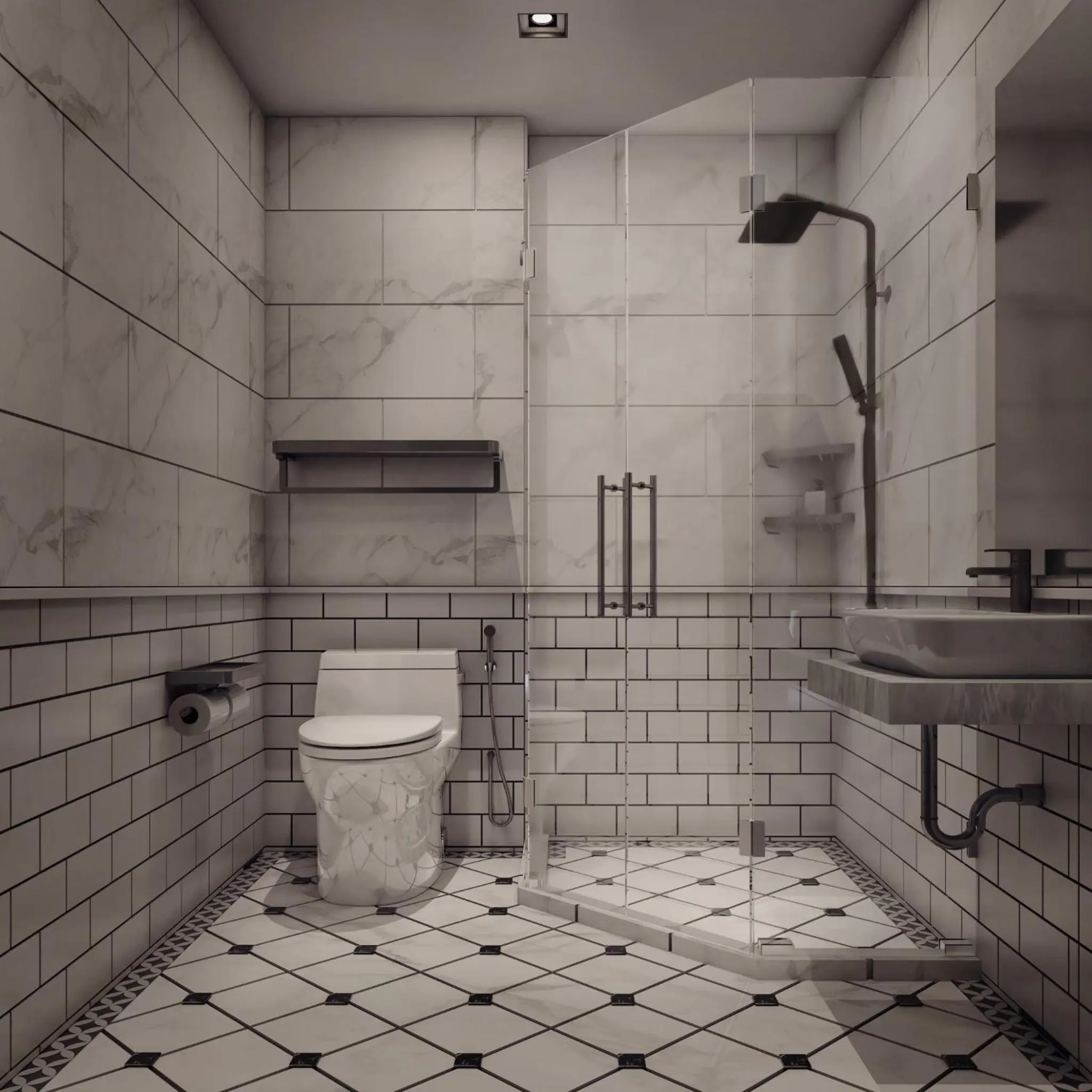 Shower in Narawad Boutique Hotel