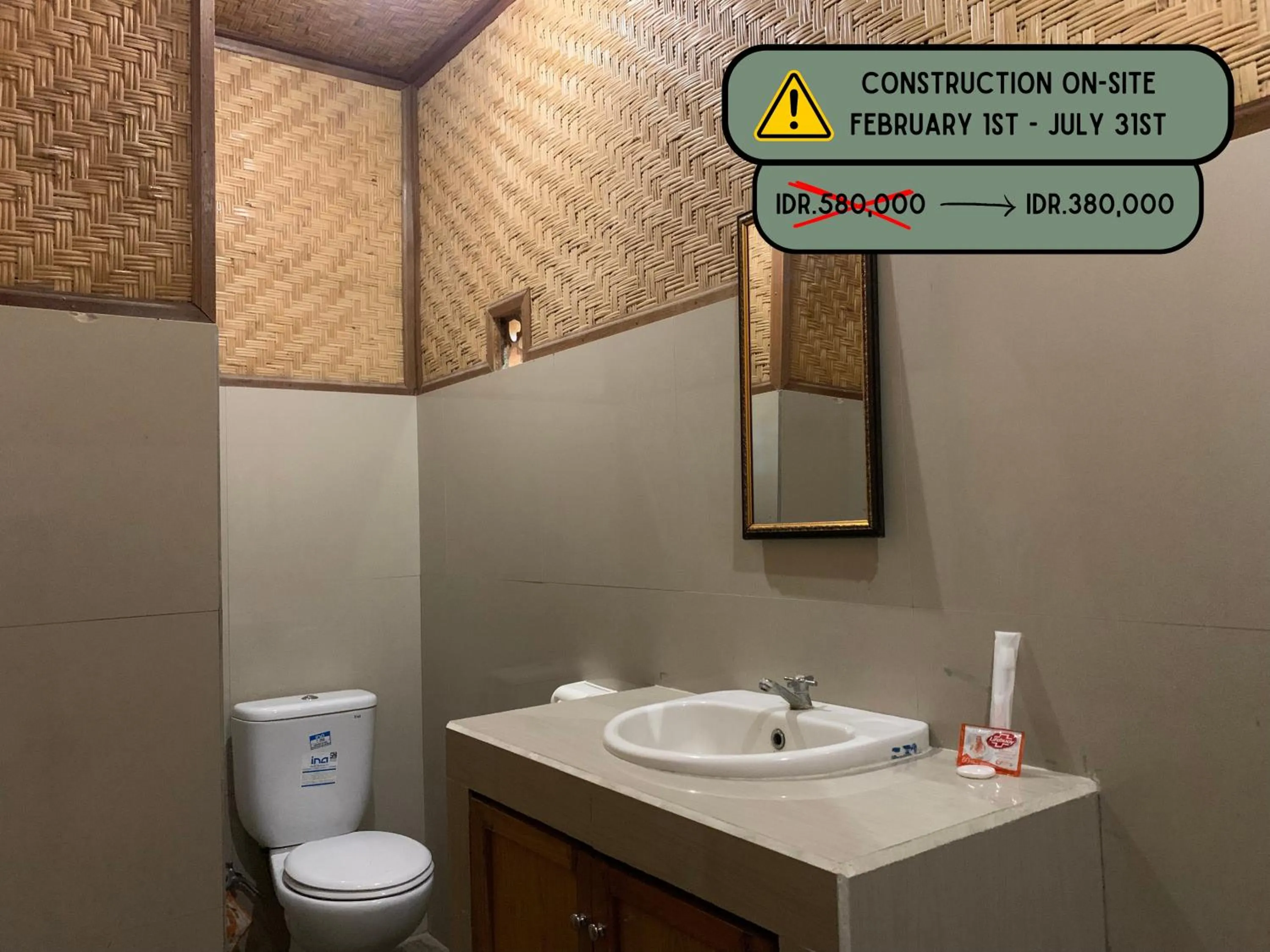 Bathroom in Kulkul Bungalow