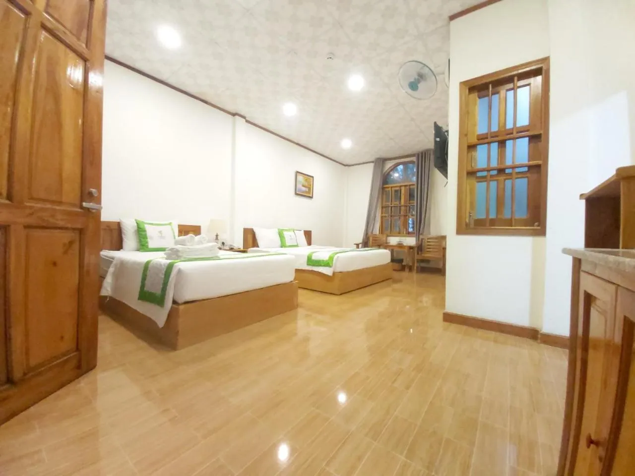 Bed in Bamboo Resort Phu Quoc