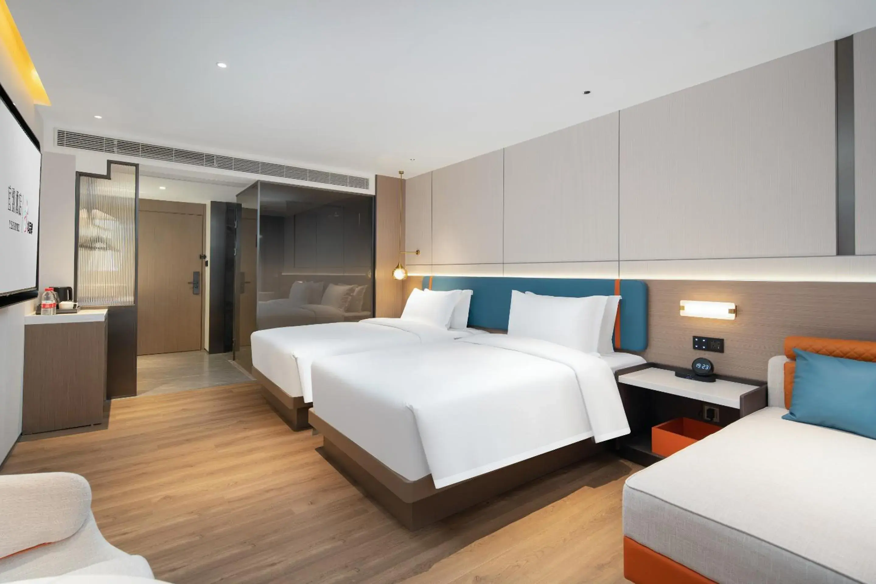 Photo of the whole room, Bed in Yizhi Hotel - Guangzhou Beijing Road Chenjiaxuan Subway Station Photo of the whole room, Bed in Yizhi Hotel - Guangzhou Beijing Road Chenjiaxuan Subway Station