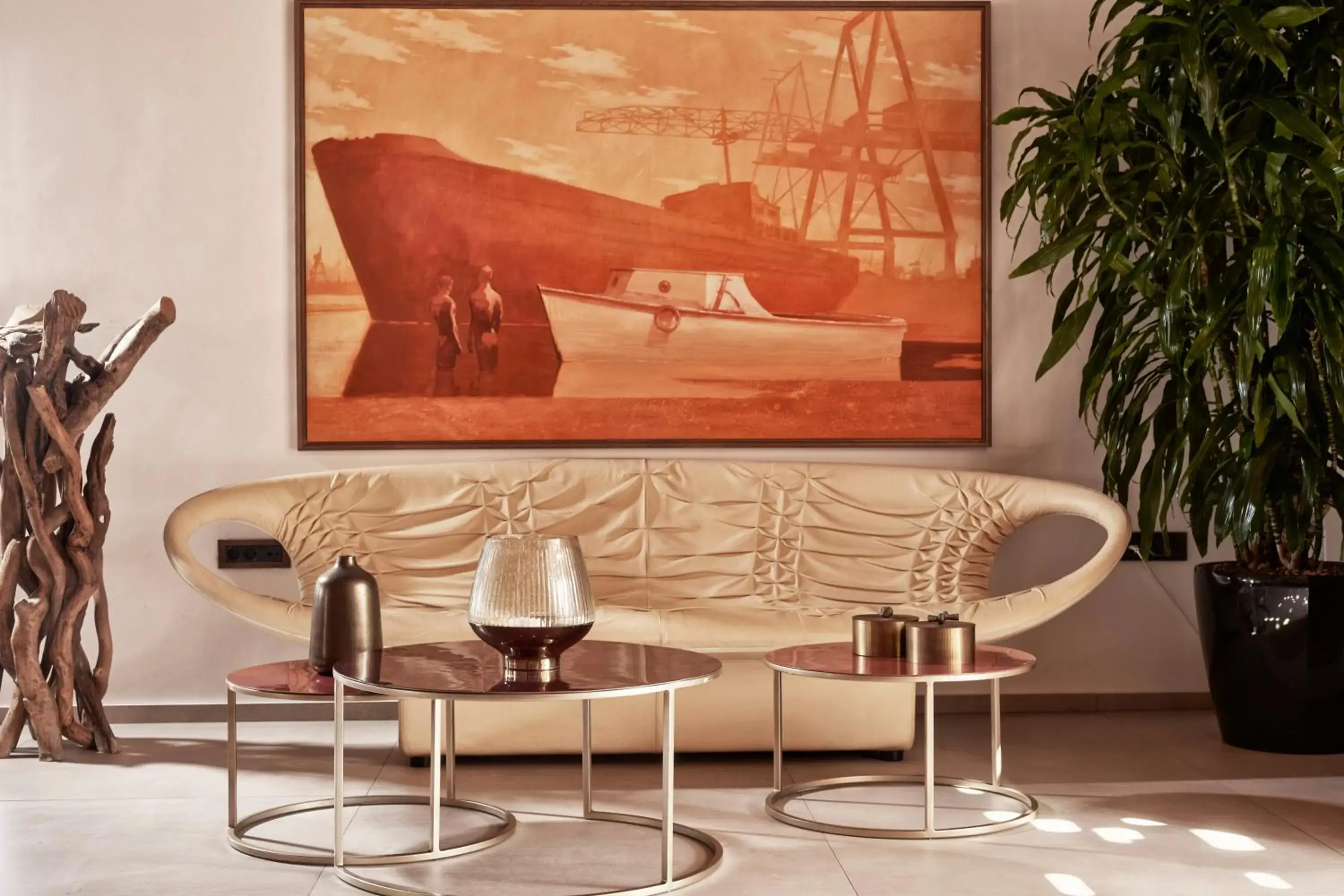 Lobby or reception in Myconian Naia - Preferred Hotels & Resorts Lobby or reception in Myconian Naia - Preferred Hotels & Resorts