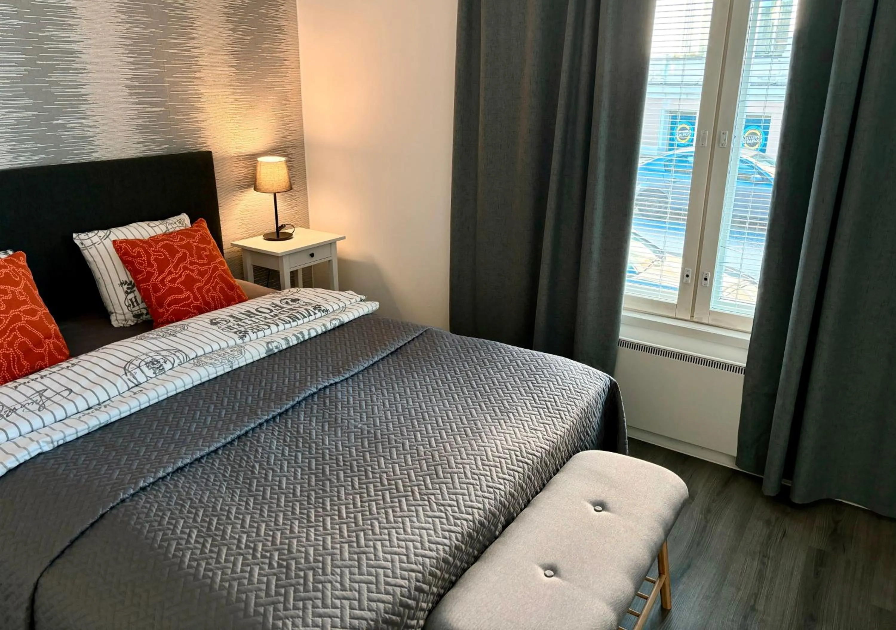 Bed in Hamina Bastion Apartments