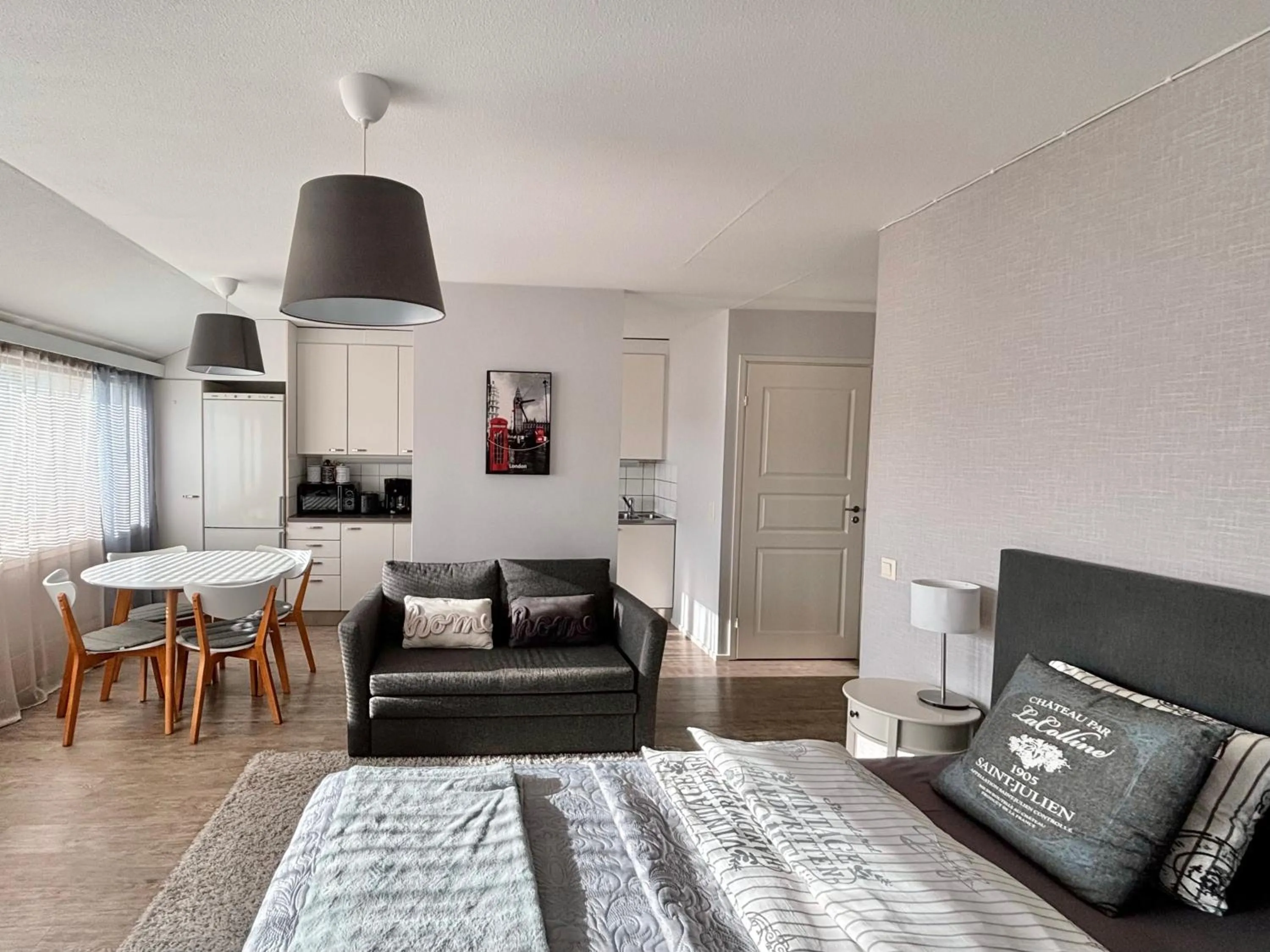 Bed in Hamina Bastion Apartments