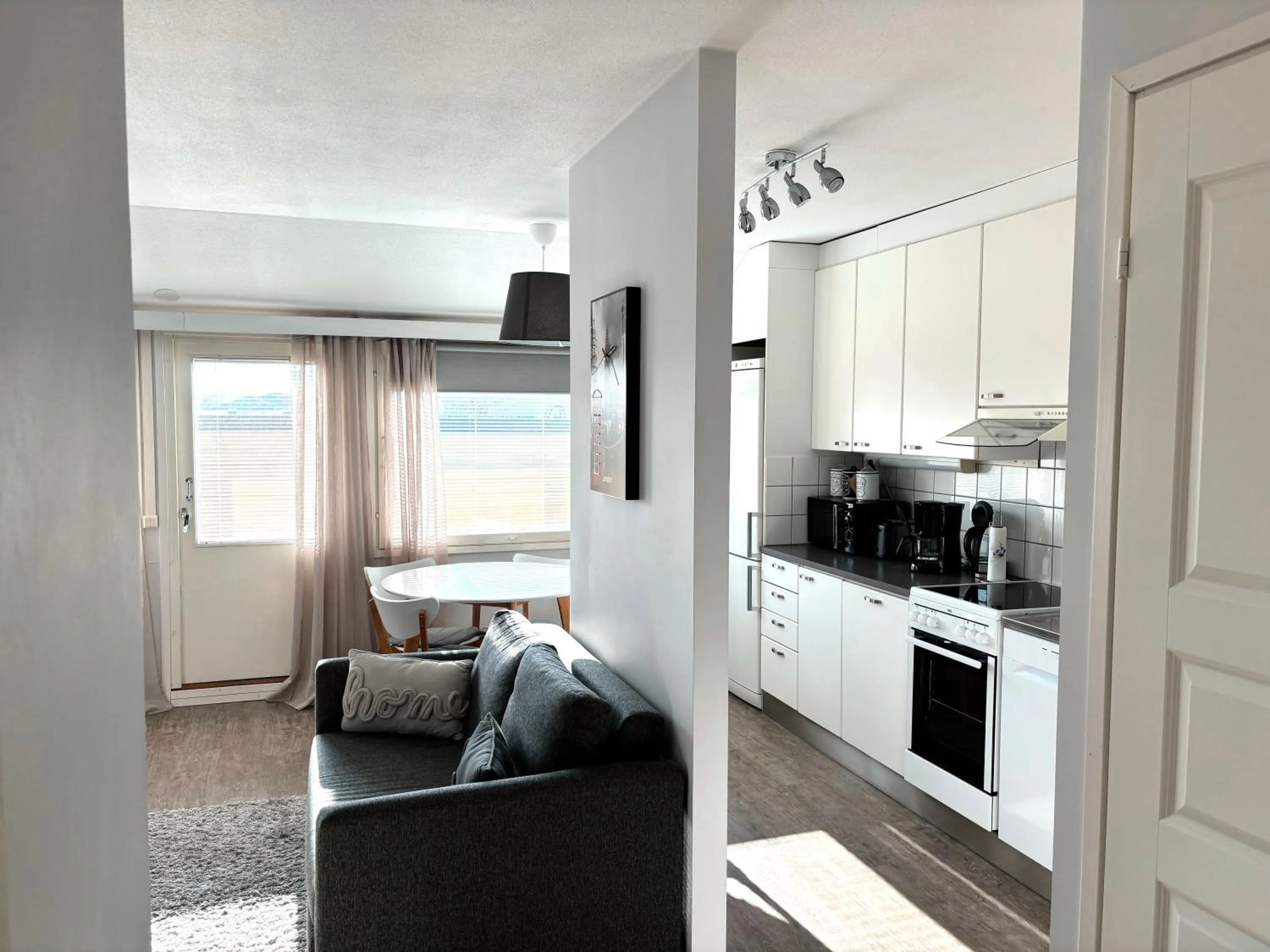 Kitchen or kitchenette in Hamina Bastion Apartments