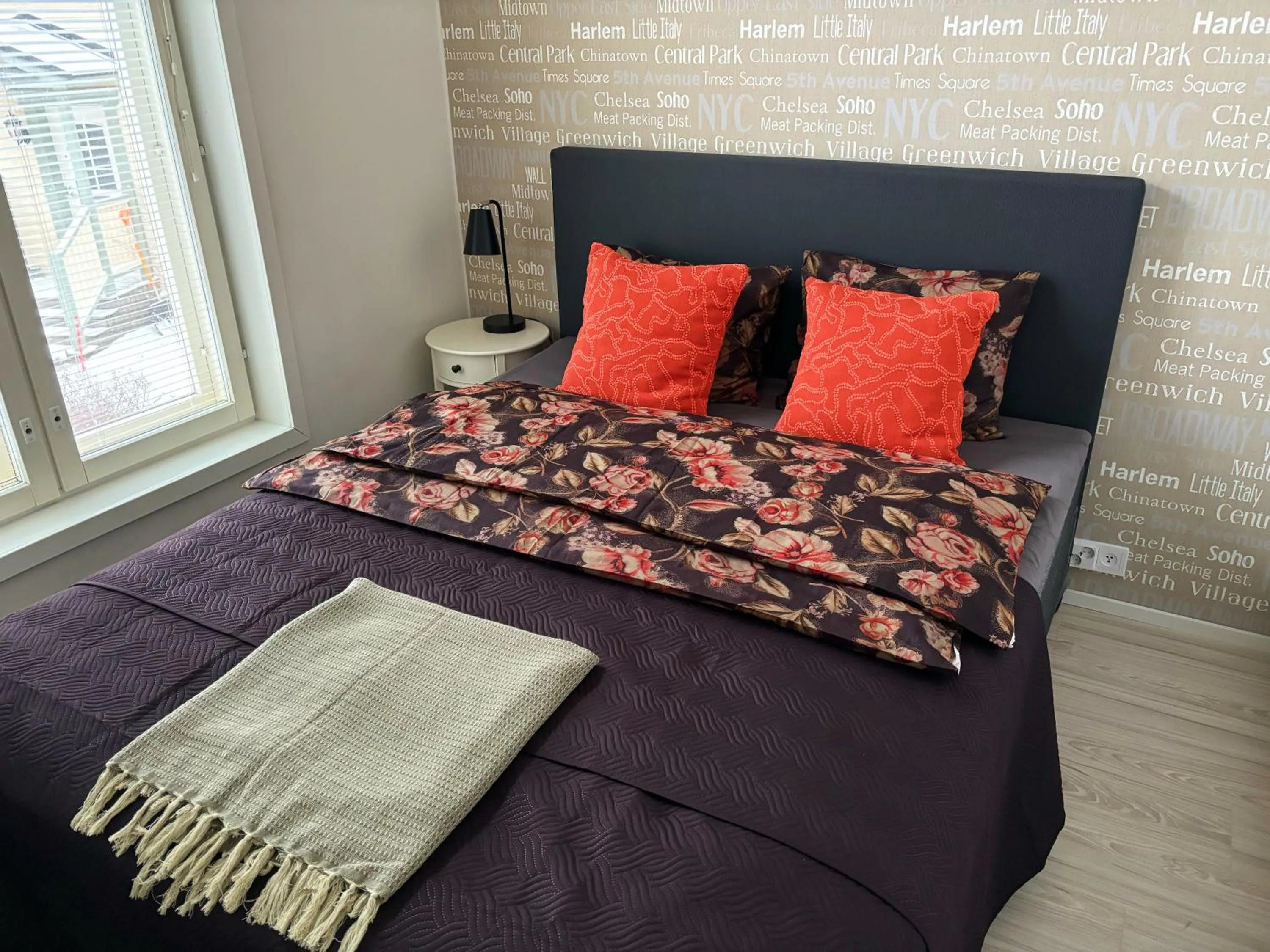 Bed in Hamina Bastion Apartments