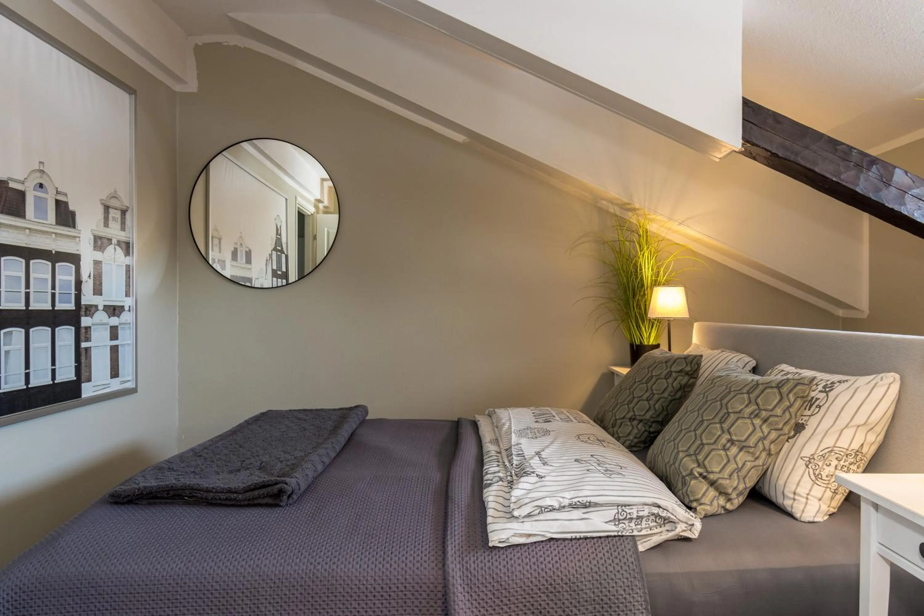 Bed in Hamina Bastion Apartments