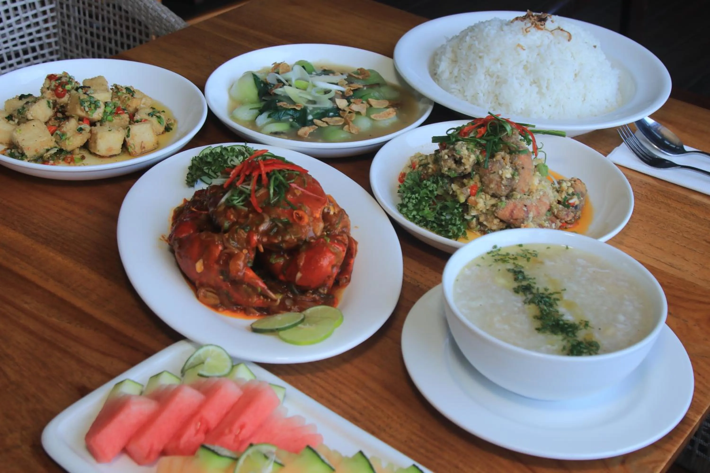 Food in The Crystal Luxury Bay Resort Nusa Dua