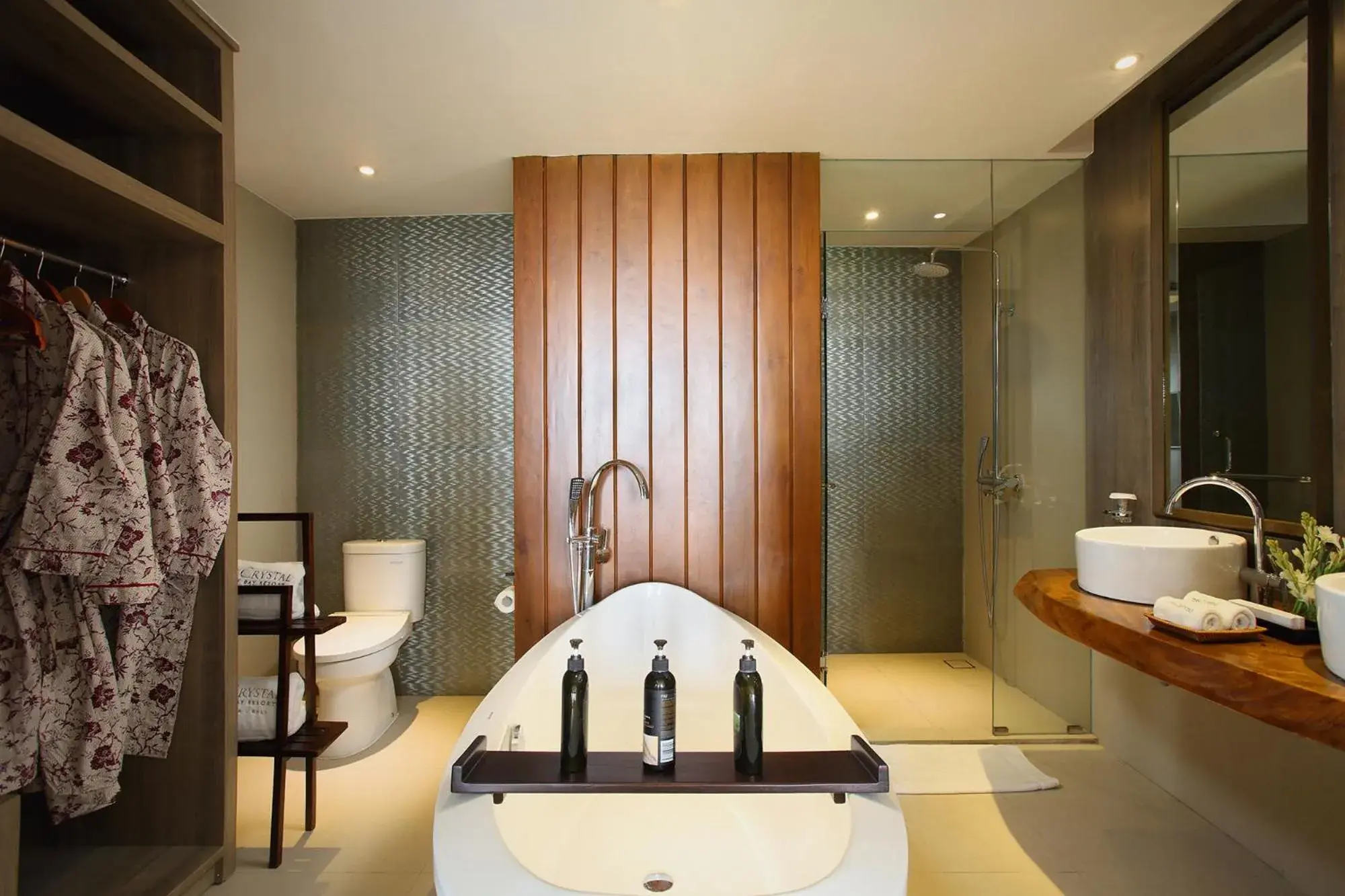 Shower, Bathroom in The Crystal Luxury Bay Resort Nusa Dua - Bali