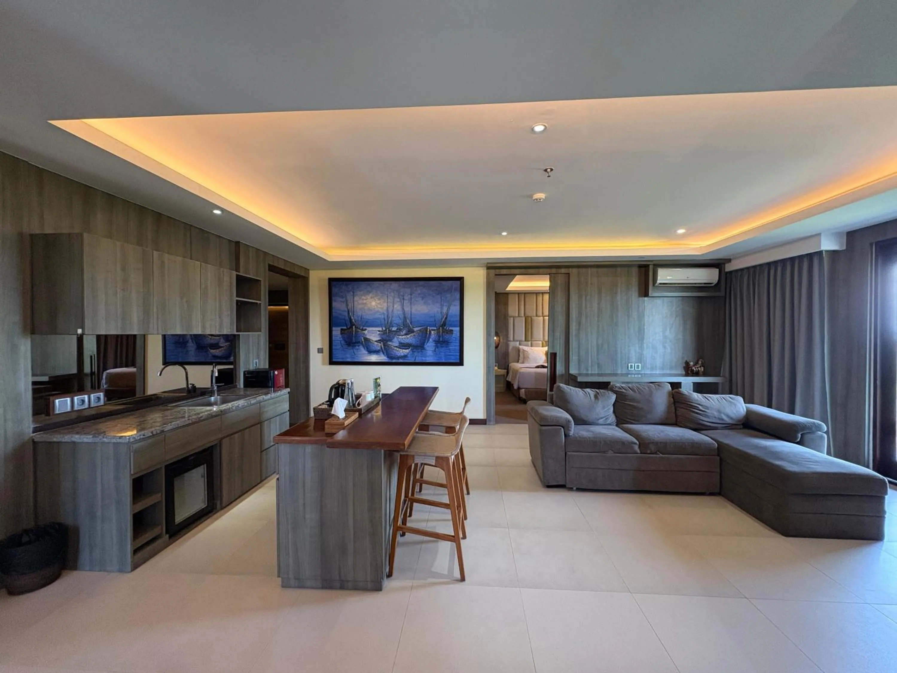 Living room in The Crystal Luxury Bay Resort Nusa Dua