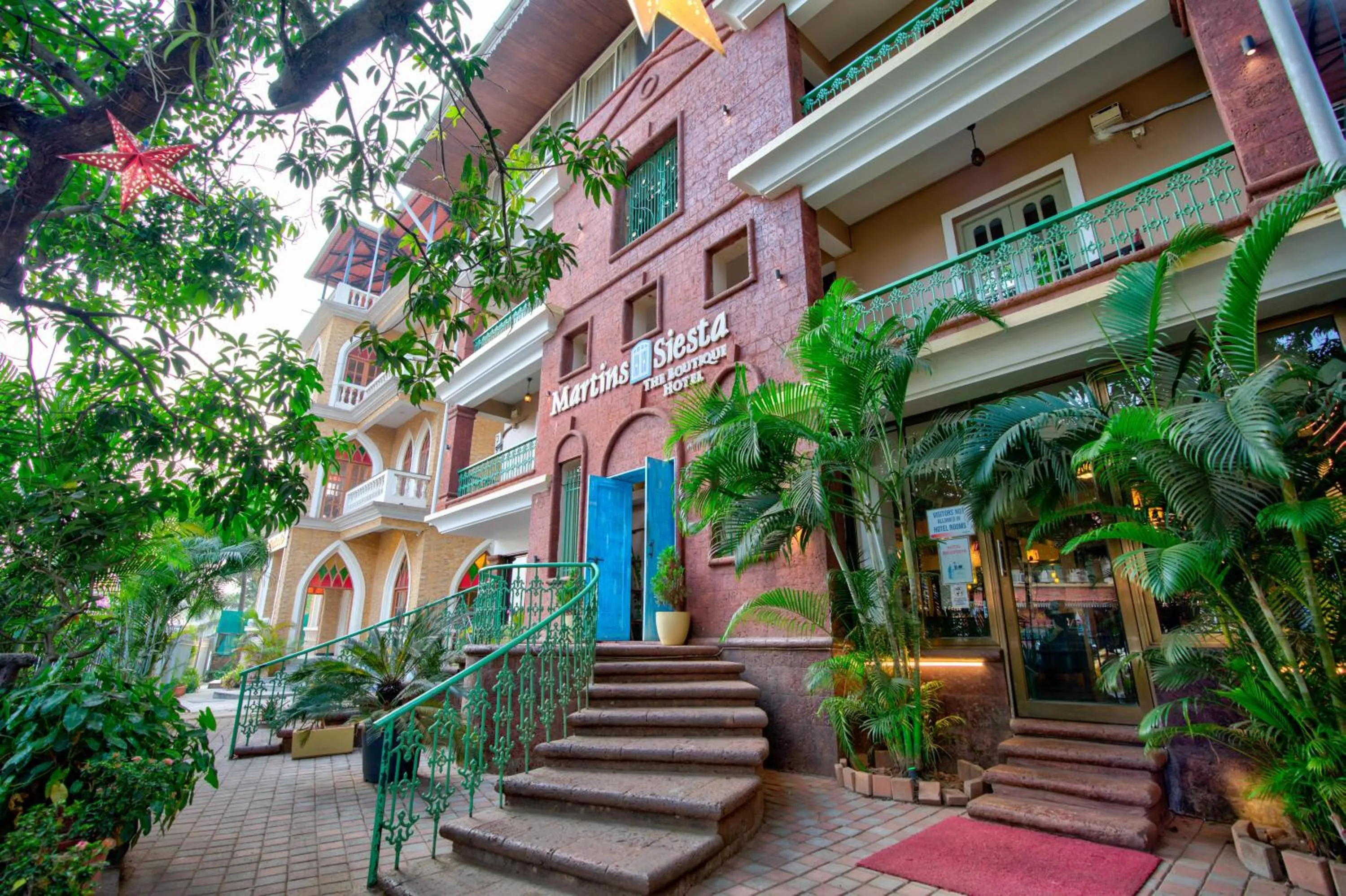 Facade/entrance in Resort Martins Siesta , A Portuguese Heritage Resort in Calangute