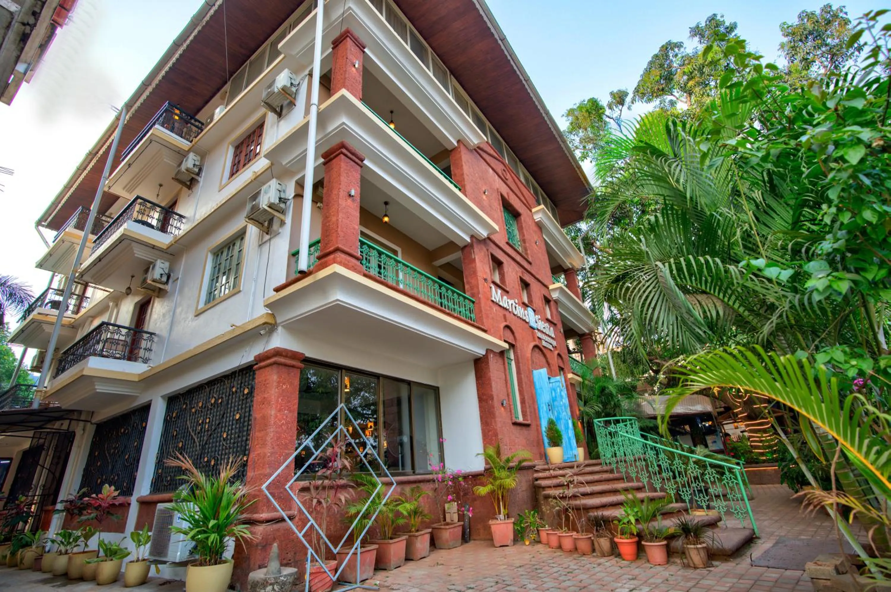 Facade/entrance in Resort Martins Siesta , A Portuguese Heritage Resort in Calangute