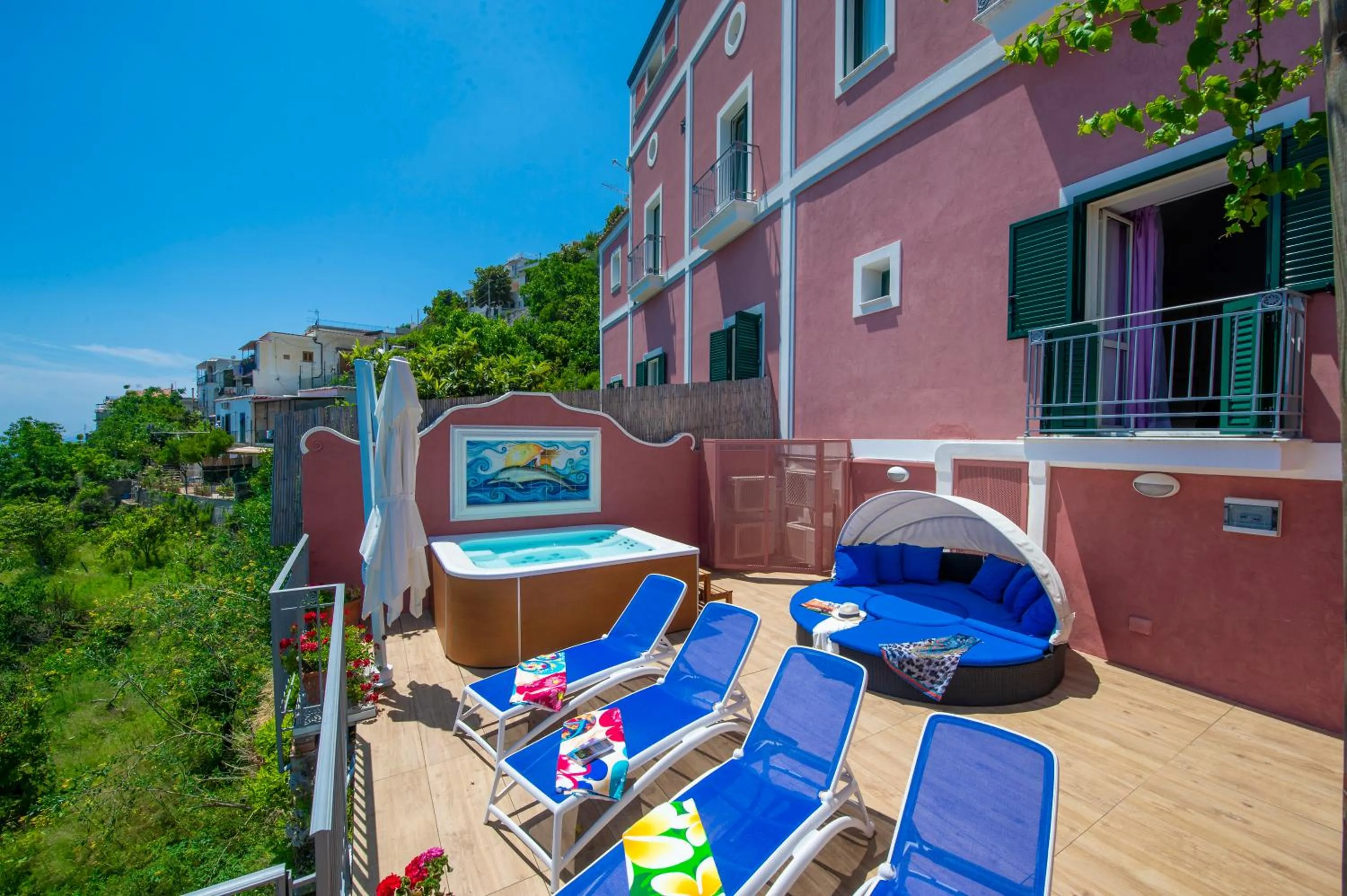 Balcony/Terrace in Palazzo Rocco Villa Sunshining in Love