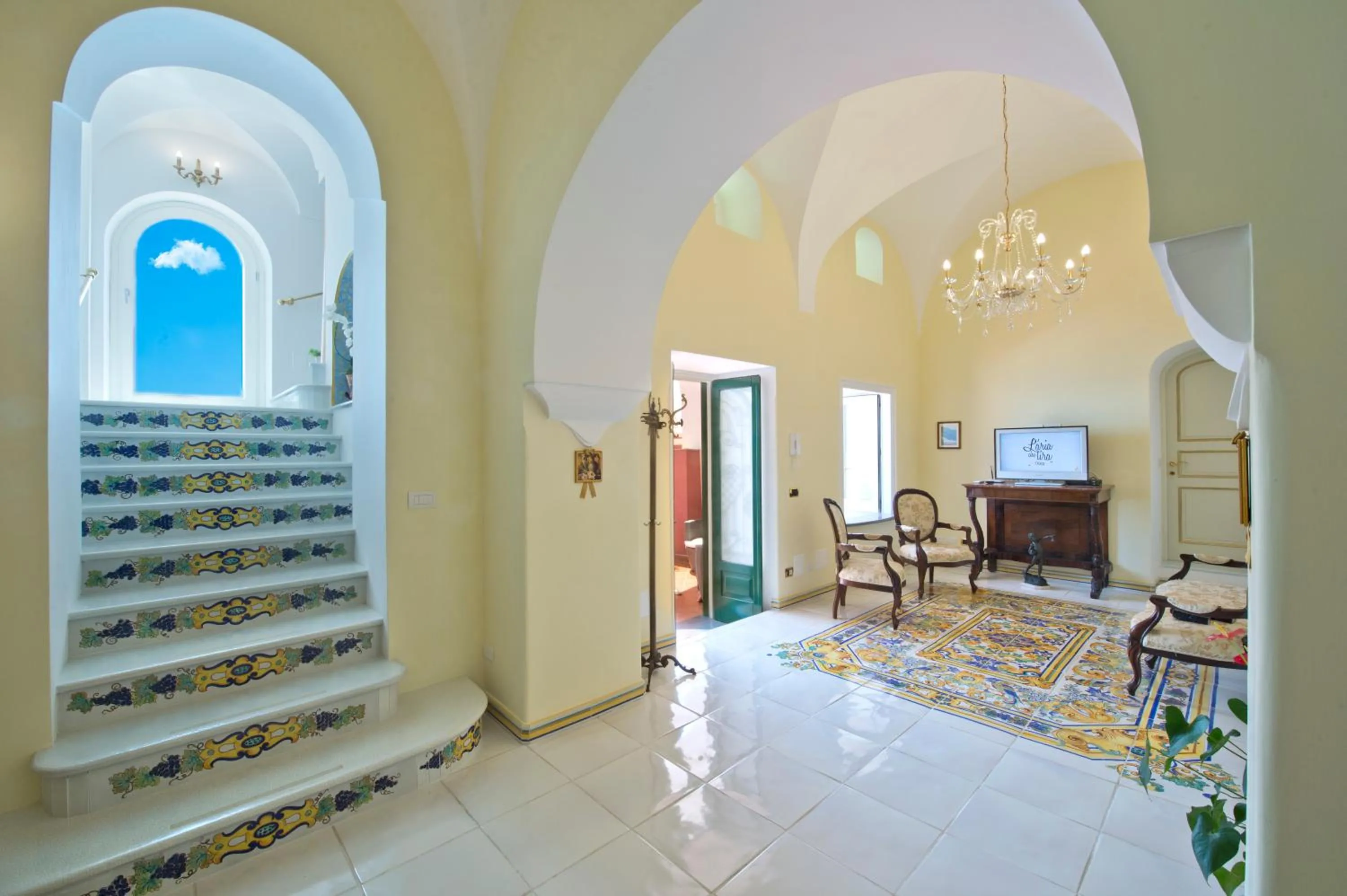 Living room in Palazzo Rocco Villa Sunshining in Love