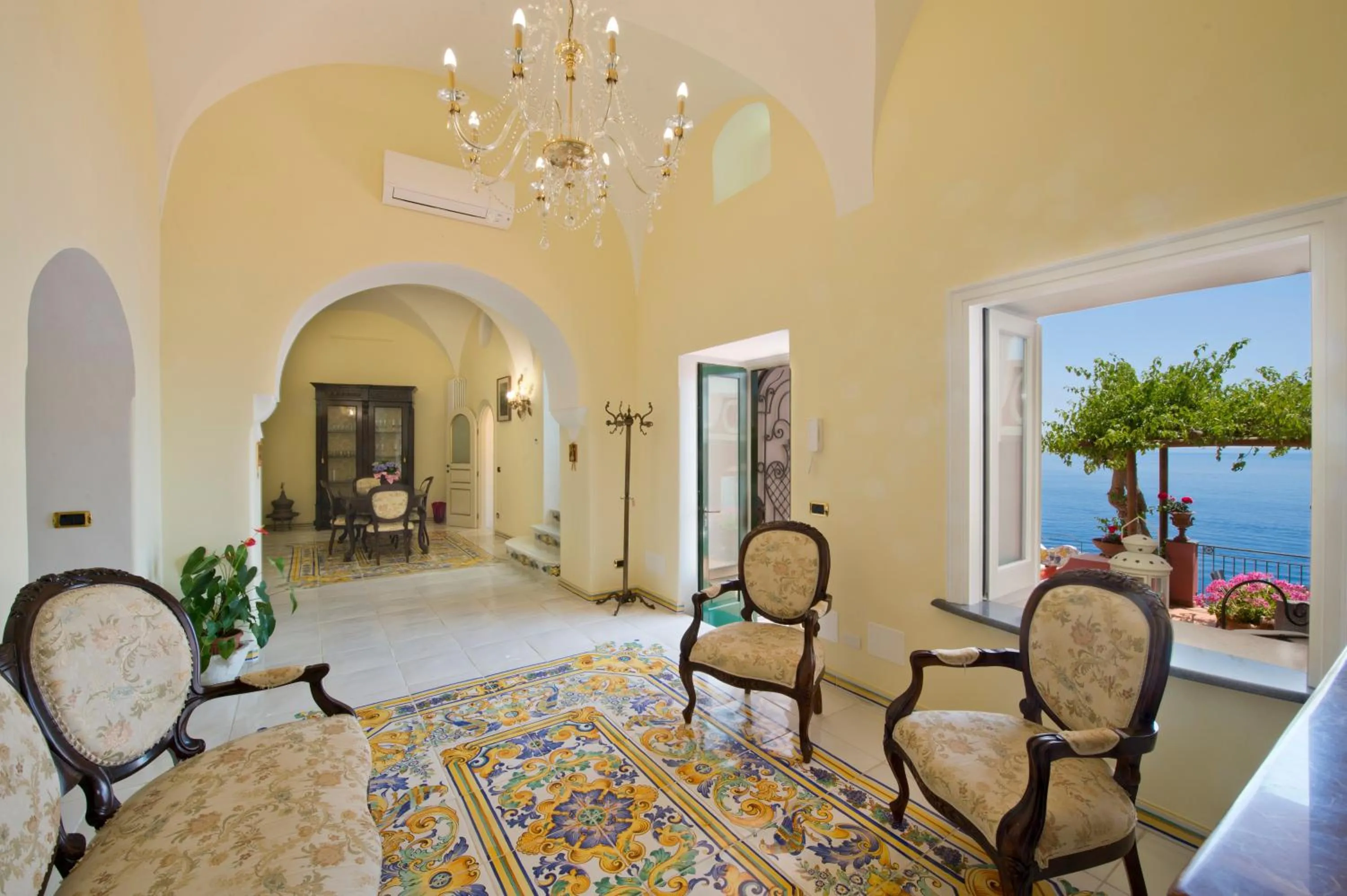 Living room in Palazzo Rocco Villa Sunshining in Love