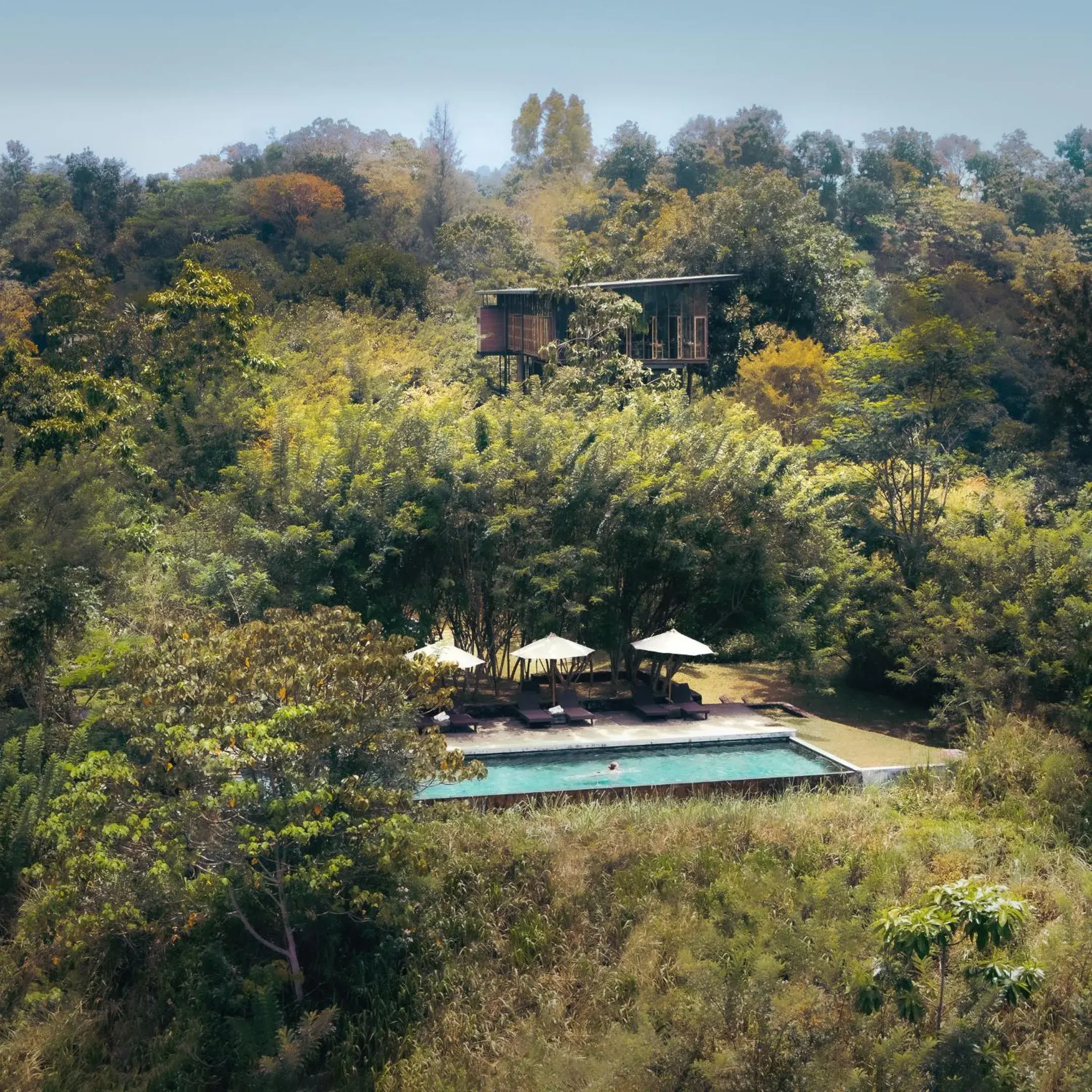 Swimming pool in Santani Wellness Kandy Swimming pool in Santani Wellness Kandy
