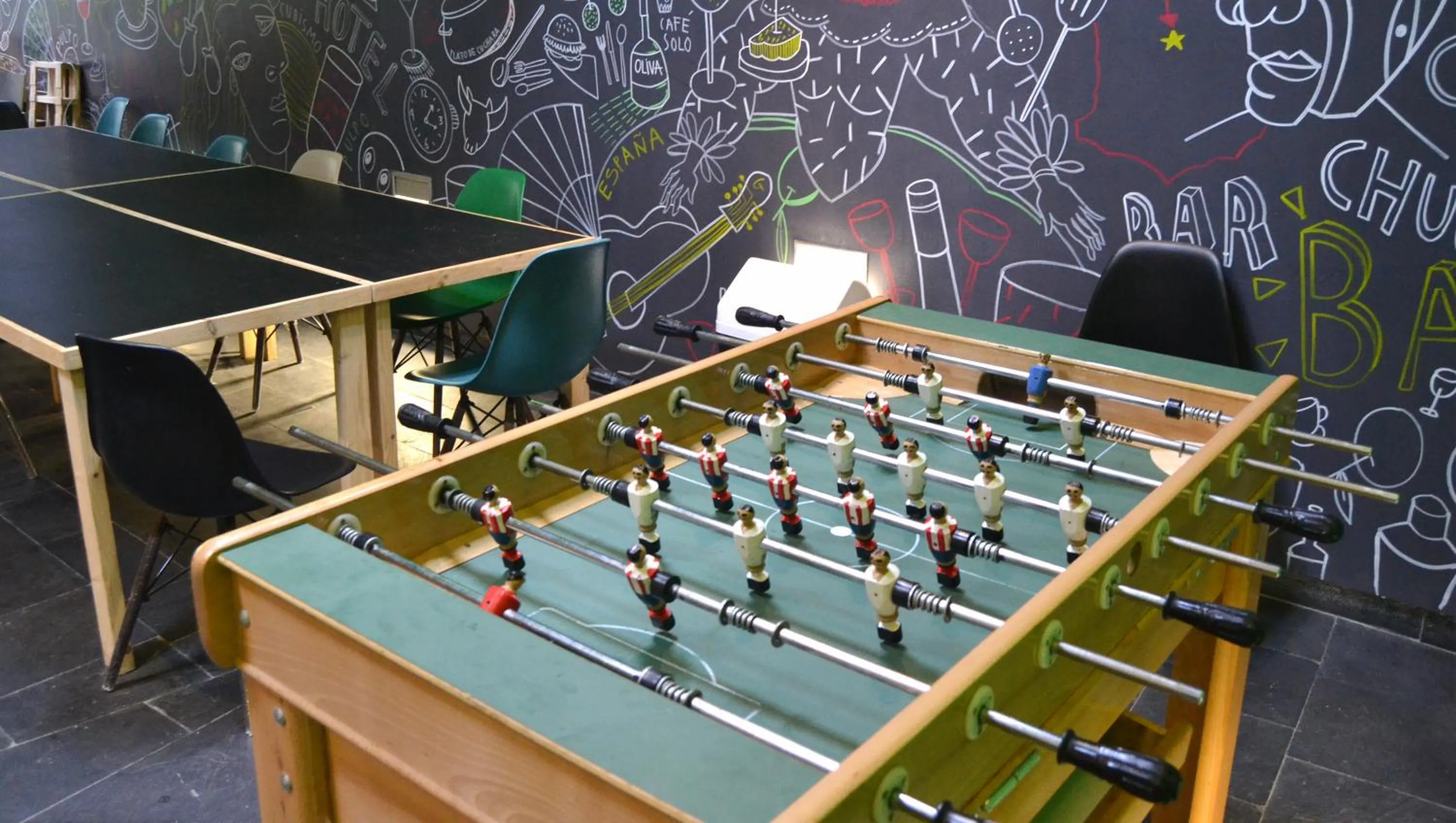 Game Room in Motion Chueca Hostel