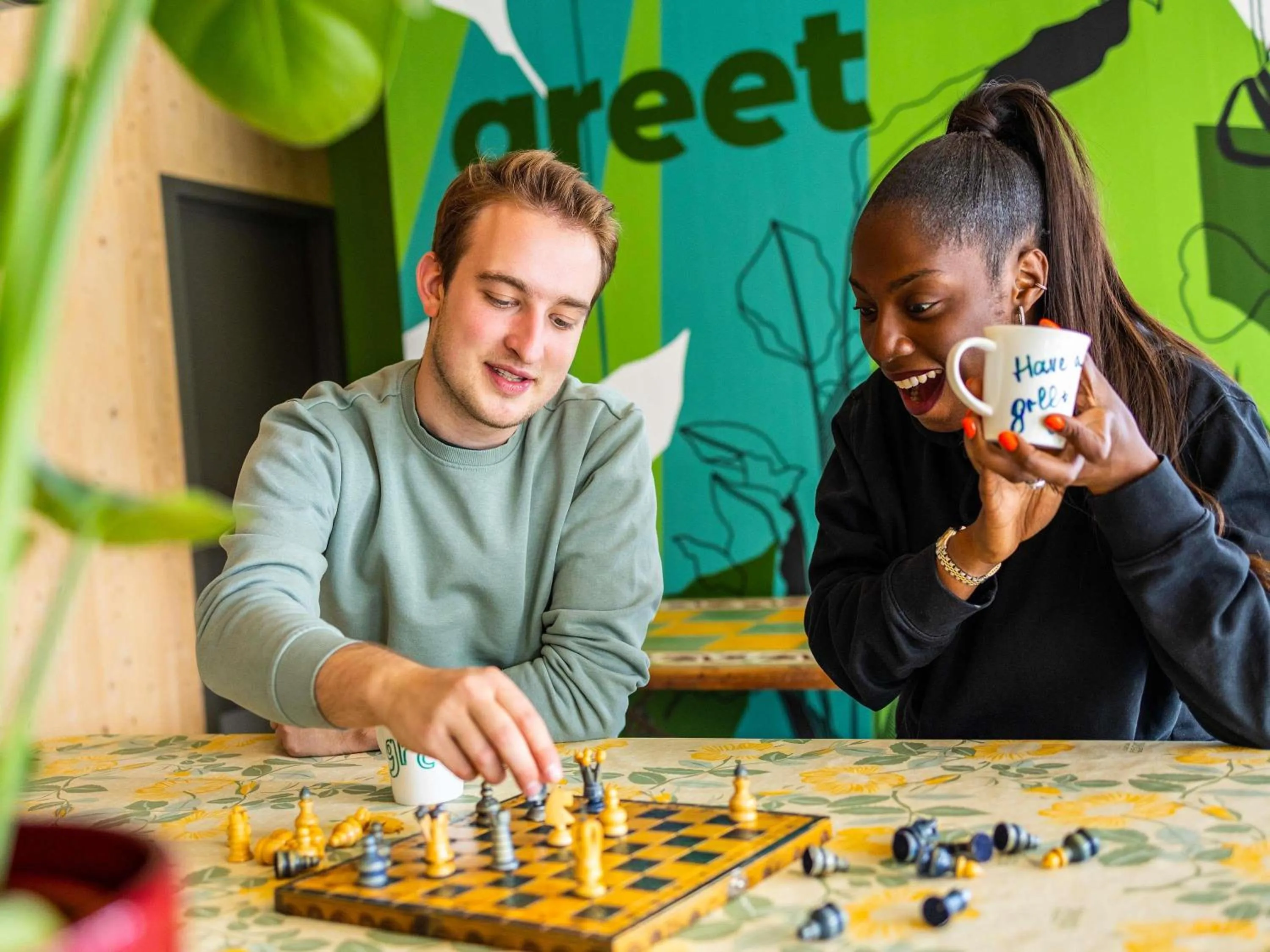 Lounge or bar in greet Brussels Airport Zaventem