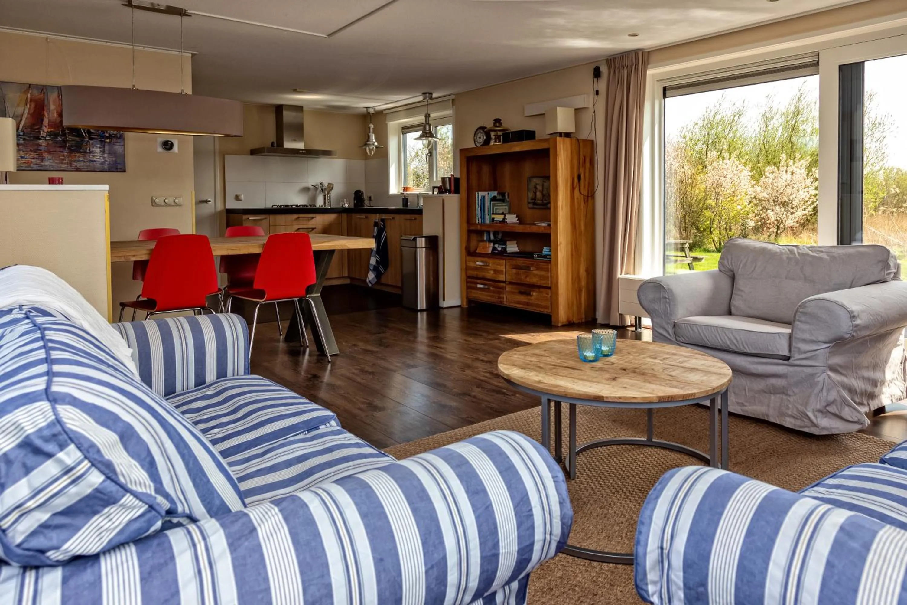 Living room in Woonboot Sweltsje